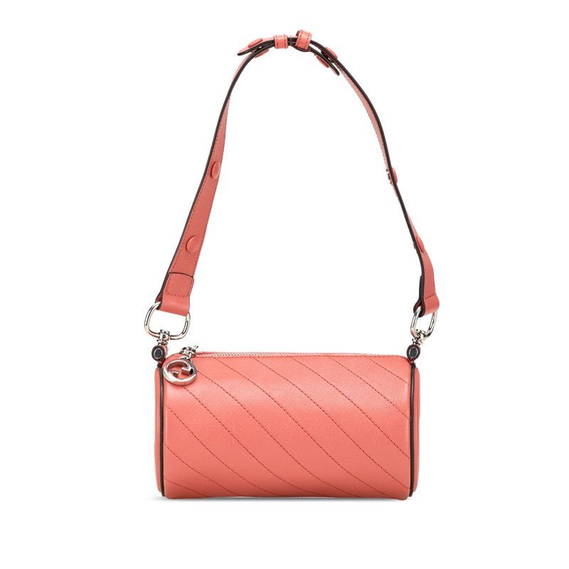 Gucci Gucci Pink Leather Blondie Mini Shoulder Bag 760170 Leather Shoulder Bag 760170, Women's