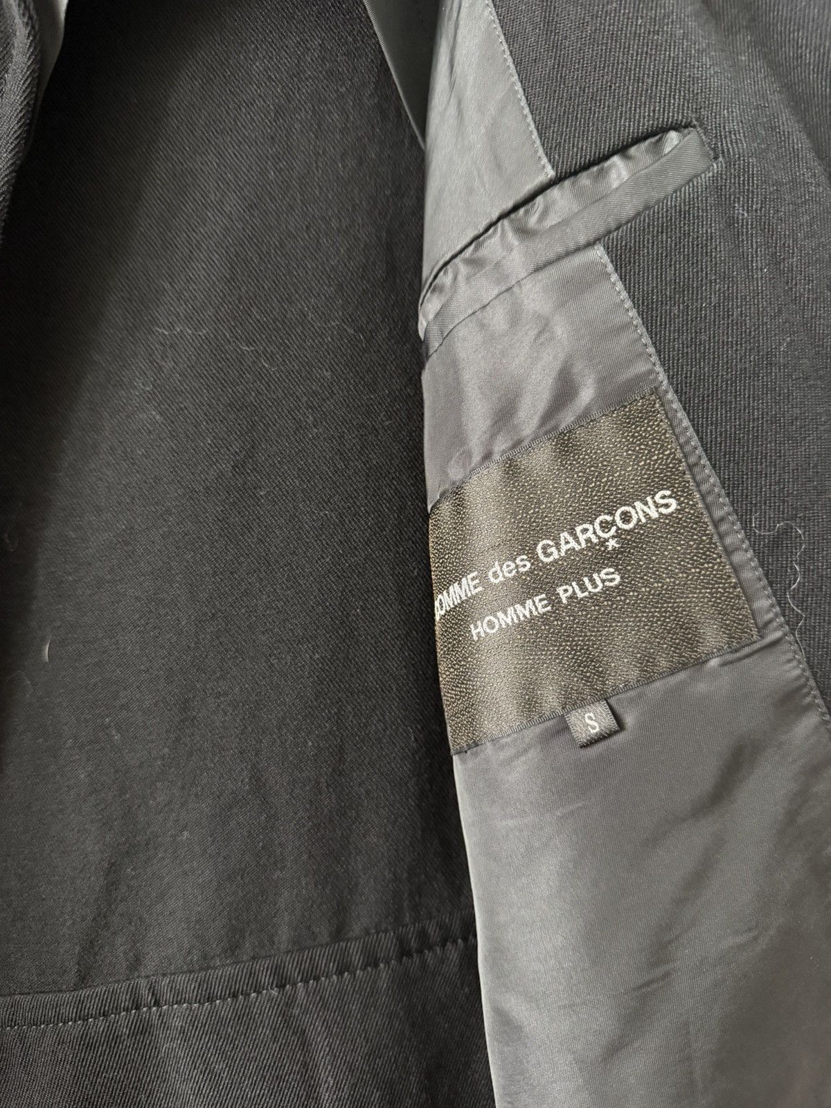 Comme des Garcons Homme Plus Black long biker light jacket Comme Des Garçons Homme Plus Size US S / EU 44-46 / 1 - 9 Thumbnail