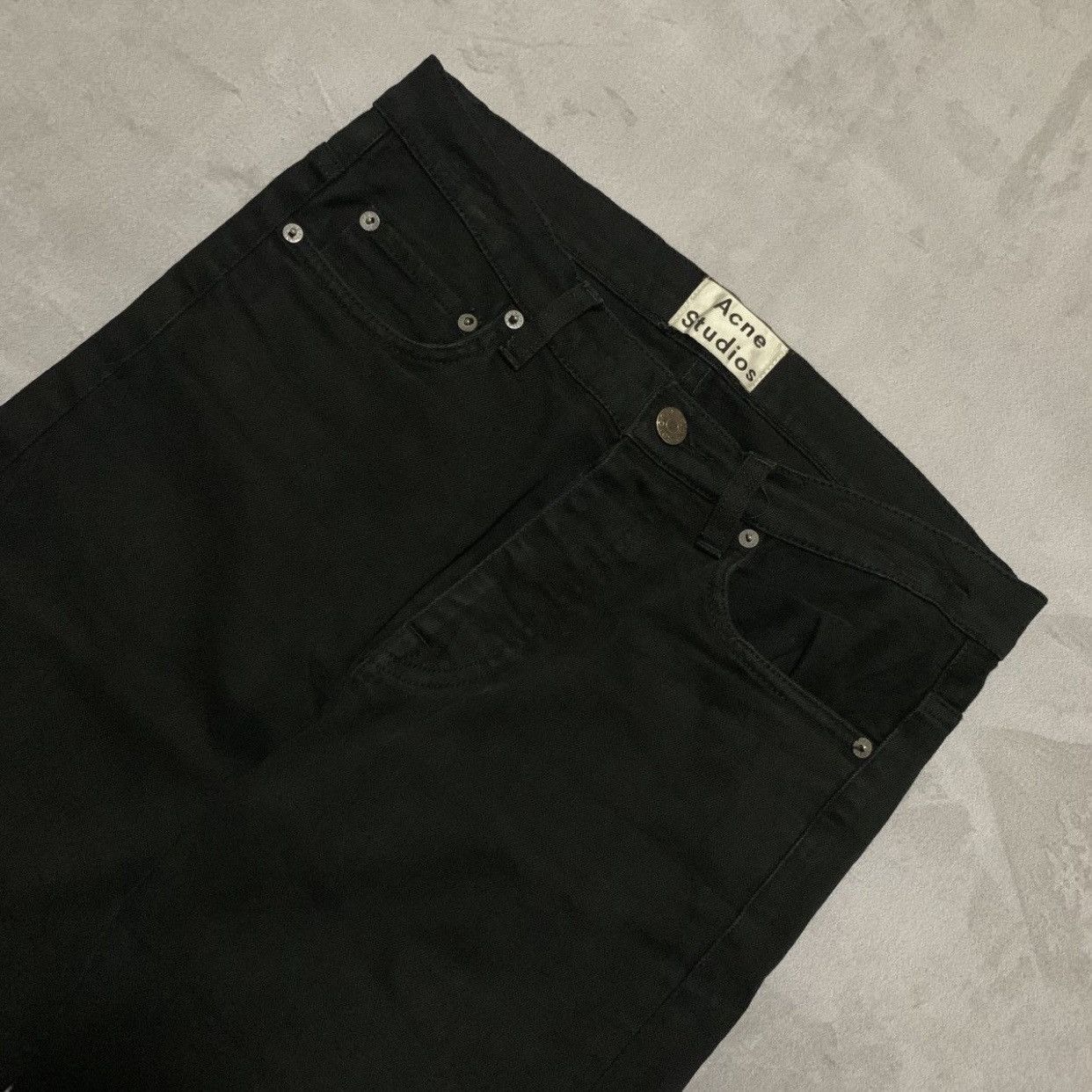 Acne Studios Acne Studios Black Denim Pants Size US 29 - 3 Thumbnail