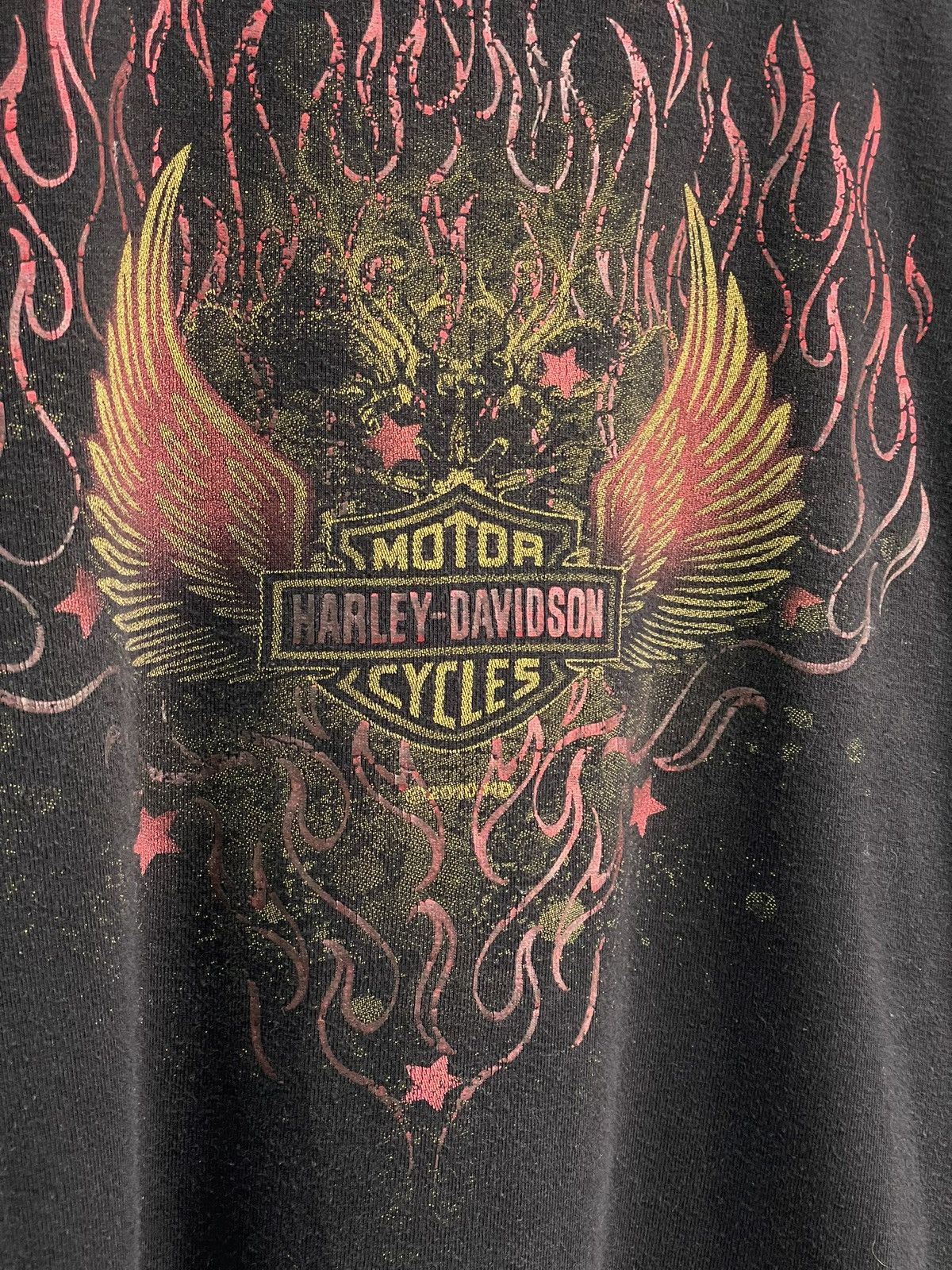Harley Davidson Rare 90s flames haley davidson slim tank top y2k Size US M / EU 48-50 / 2 - 4 Thumbnail