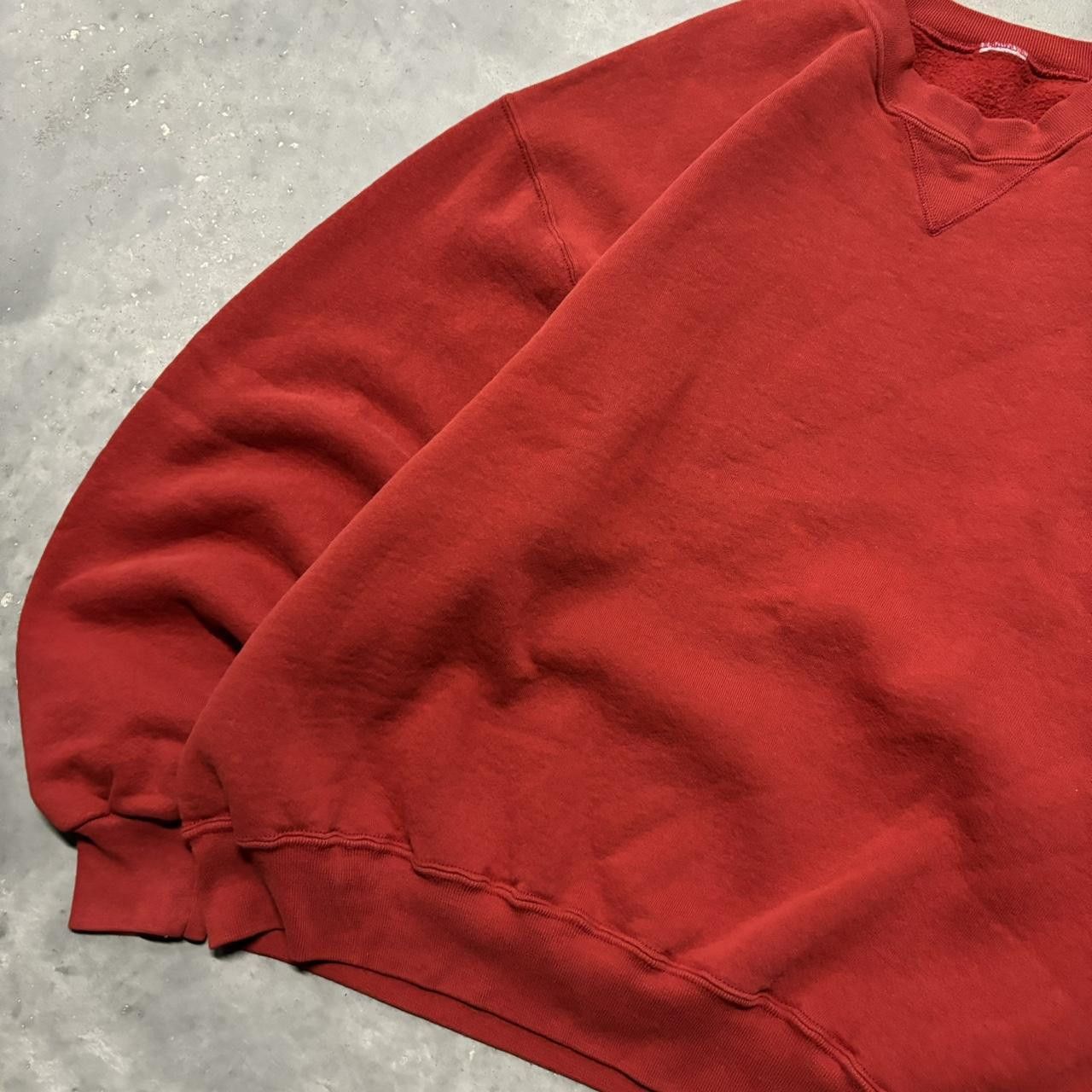 Russell Athletic × Vintage Crazy Vintage 90s Red Russell Athletic Essential Crewneck! Size US XL / EU 56 / 4 - 3 Thumbnail