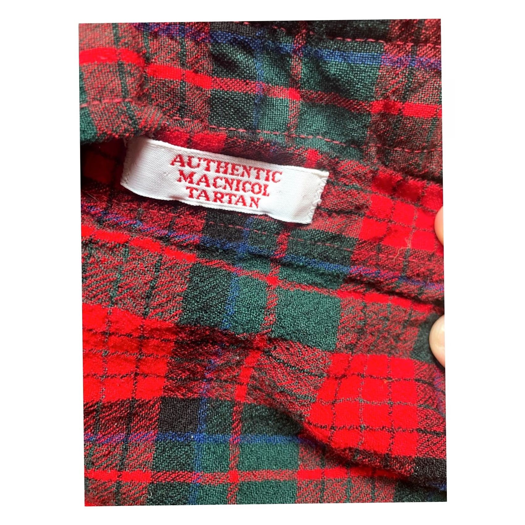 Pendleton VINTAGE Pendleton Wool Button-Up Long Sleeve Shirt Red Plaid Sz Large USA Macnicol Tartan Shirt Regular Men Size US L / EU 52-54 / 3 - 6 Thumbnail