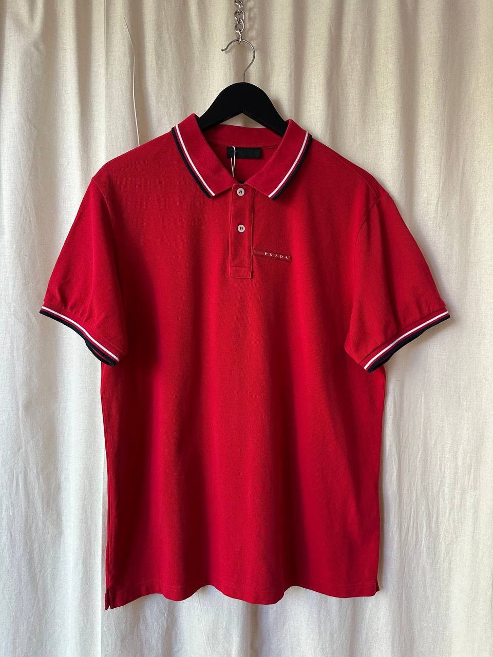 Prada Prada Red/Black Shirt / Polo Size US M / EU 48-50 / 2 - 1 Thumbnail
