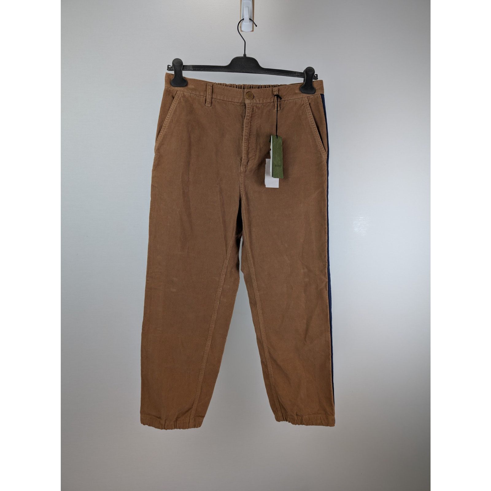 Gucci o1rshd1 Dyed Wash Velvet W/Melton Pant in Vintage Camel Size US 34 / EU 50 - 1 Thumbnail