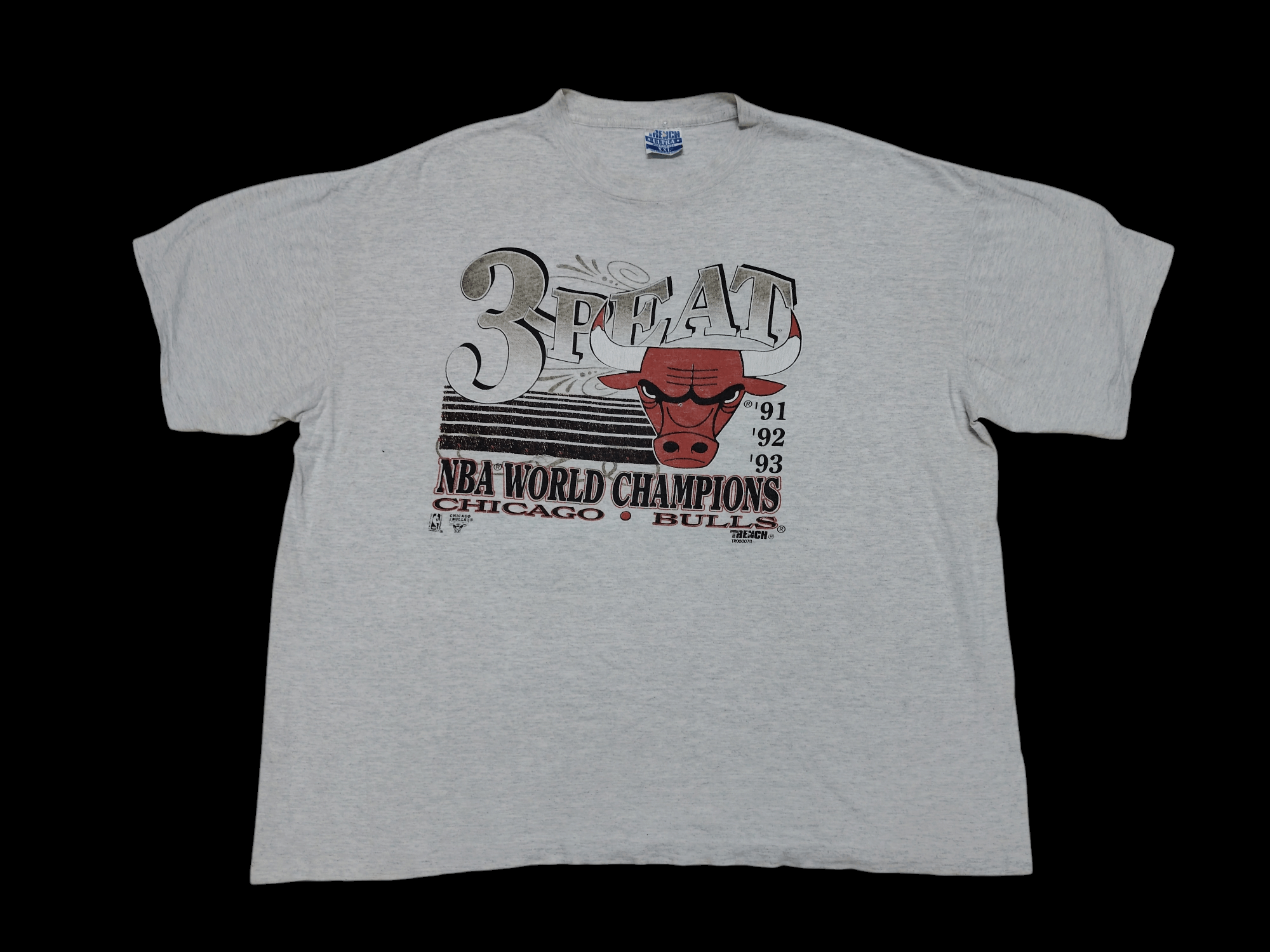 NBA × Vintage Vintage 90's Chicago Bulls 3 Peat NBA World Champions Size US XXL / EU 58 / 5 - 1 Thumbnail