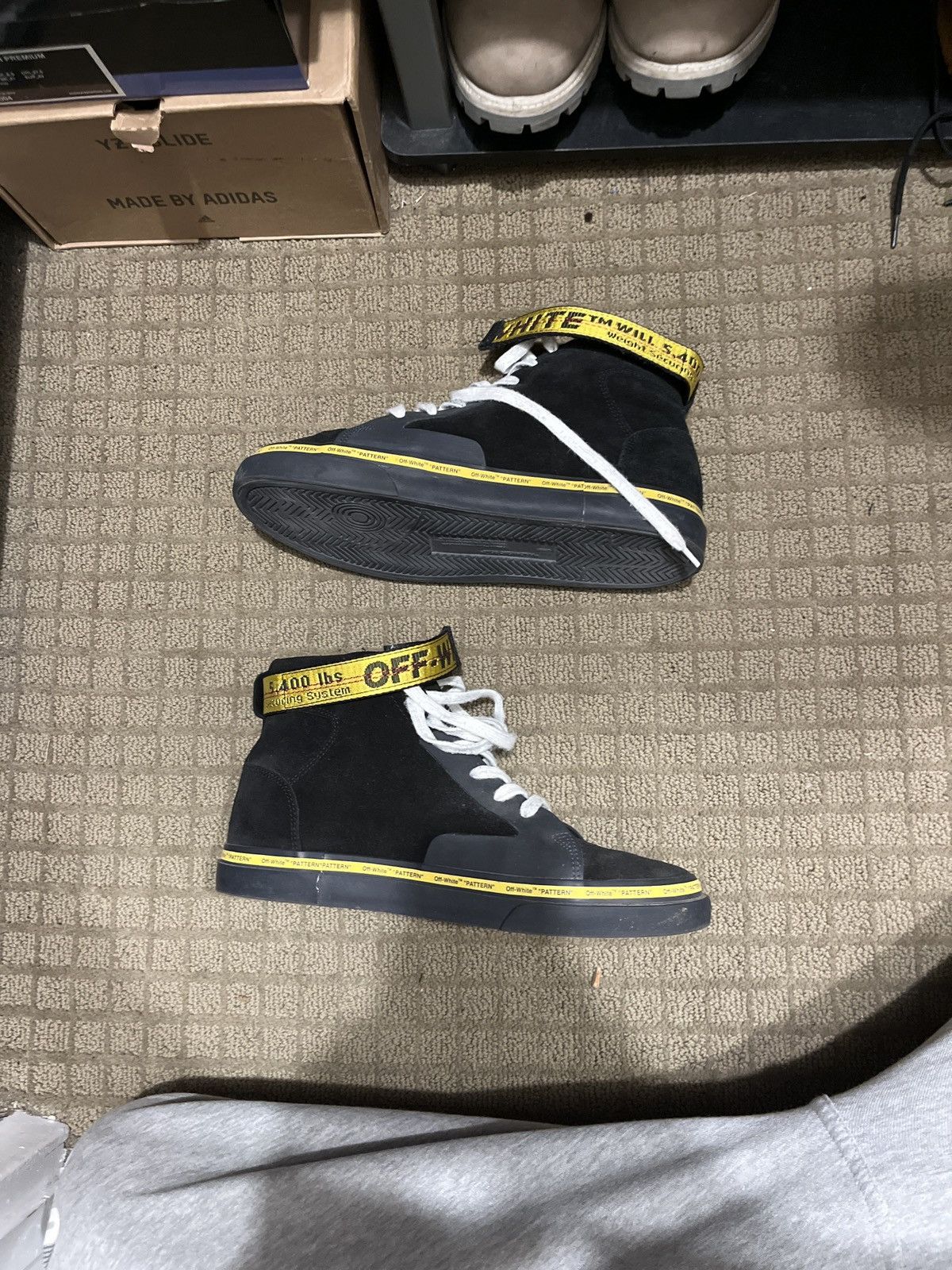 Off-White Offwhite high top black sneakers Size US 10 / EU 43 - 2 Thumbnail