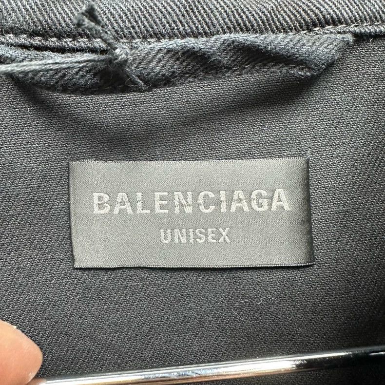 Balenciaga Balenciaga Sanskrit mud dyeing destroys denim jacket Size US L / EU 52-54 / 3 - 3 Thumbnail