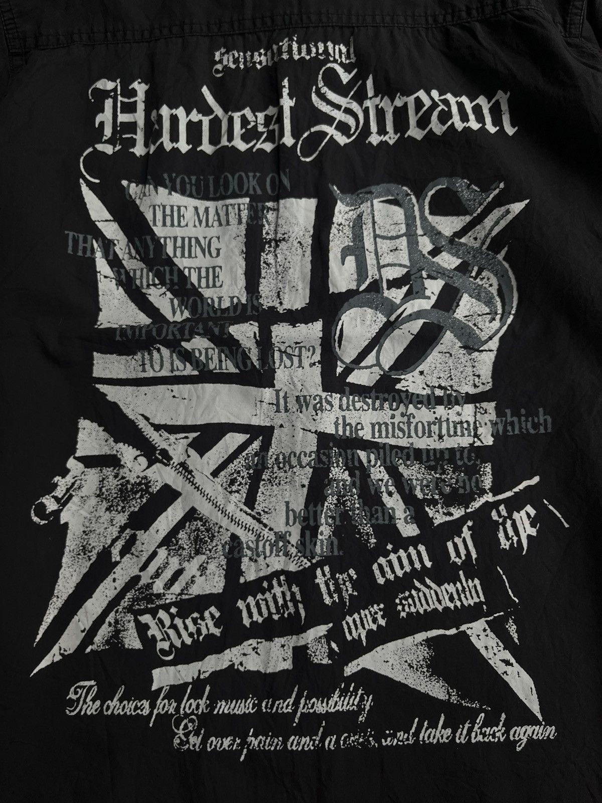 If Six Was Nine JAPANESE DADAIST POEM GOTHIC SEDITIONARIES PUNK STYLE SHIRTS Size US M / EU 48-50 / 2 - 7 Thumbnail