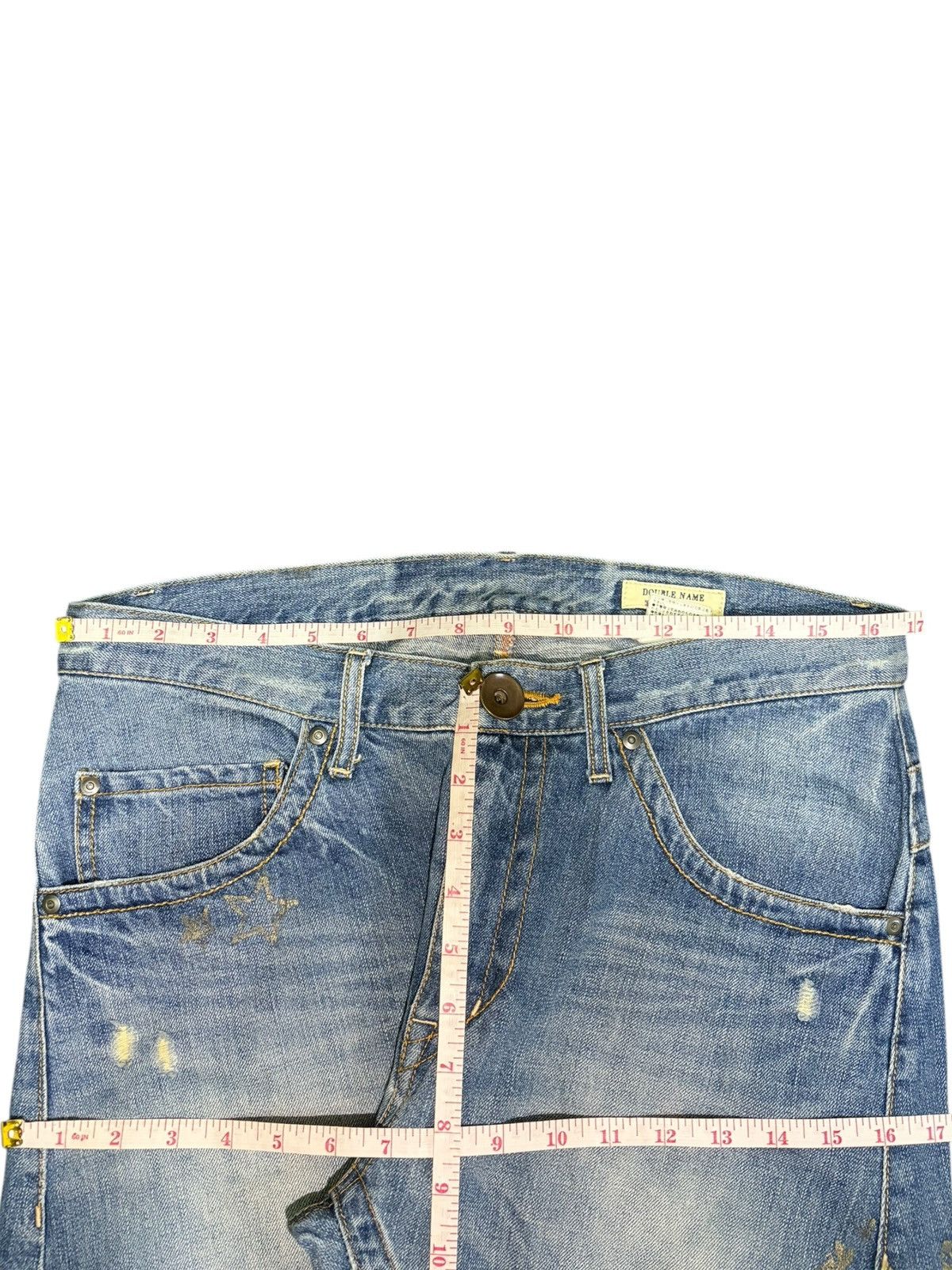 Edwin Vintage Japanese Brand Printed Distressed Jeans Size 33" - 6 Thumbnail