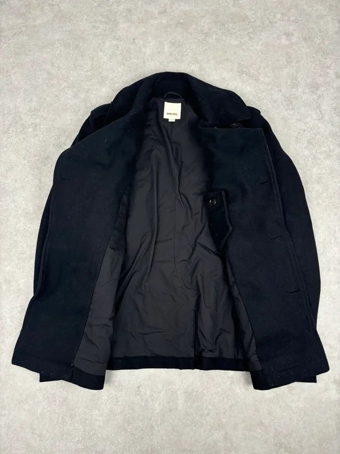 Diesel 2000s Diesel Black Classy Wool Caban Jacket Size US L / EU 52-54 / 3 - 7 Thumbnail