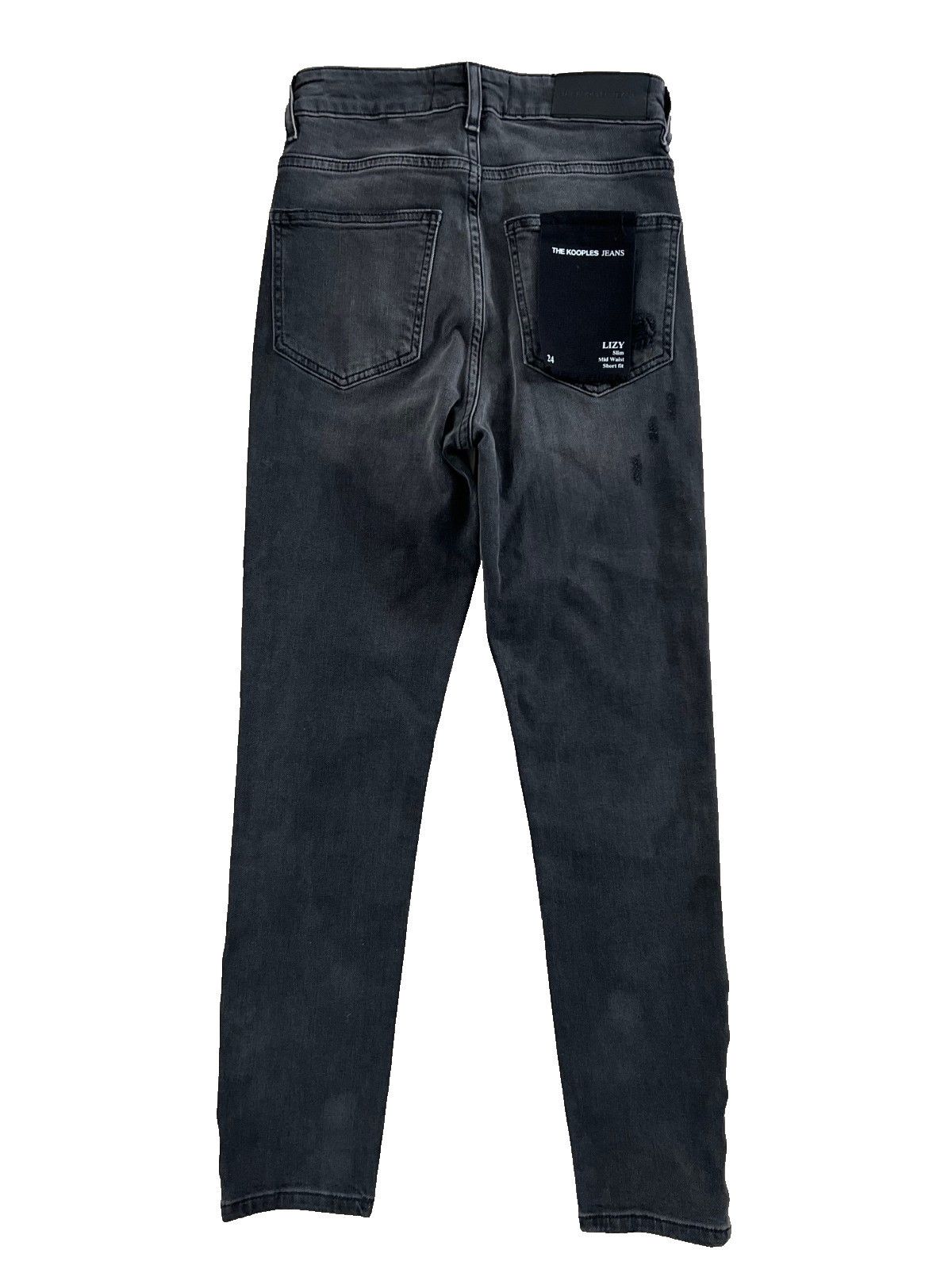 The Kooples The Kooples Lizy Slim Silver Loops Jeans Black ( 24 ) Size 24" / US 00 / IT 34 - 3 Thumbnail