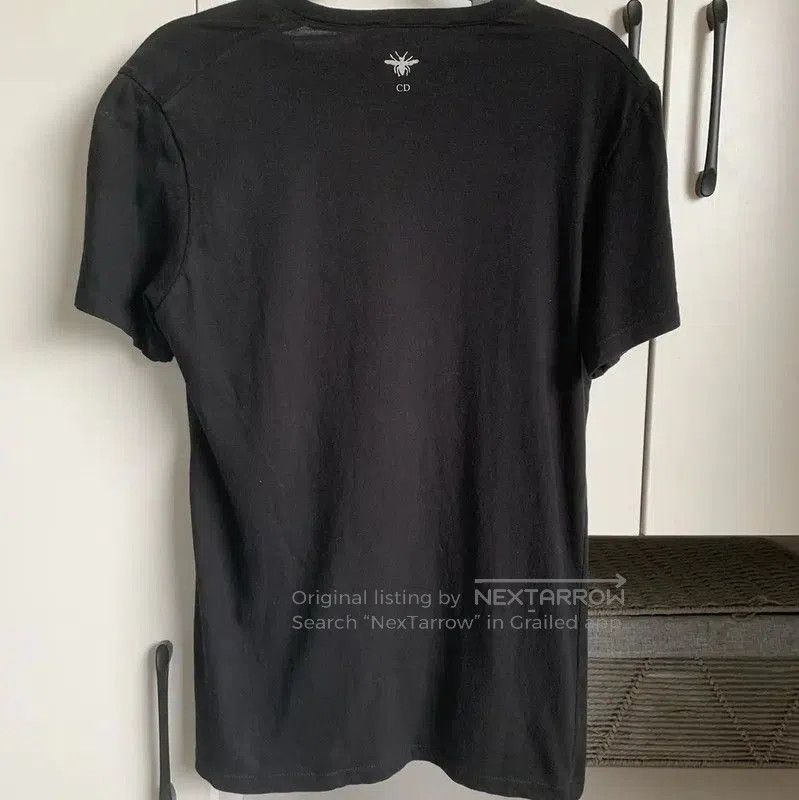 Dior Dior Black Cotton Embroidered Short Sleeve Tee . Size XS / US 0-2 / IT 36-38 - 4 Thumbnail