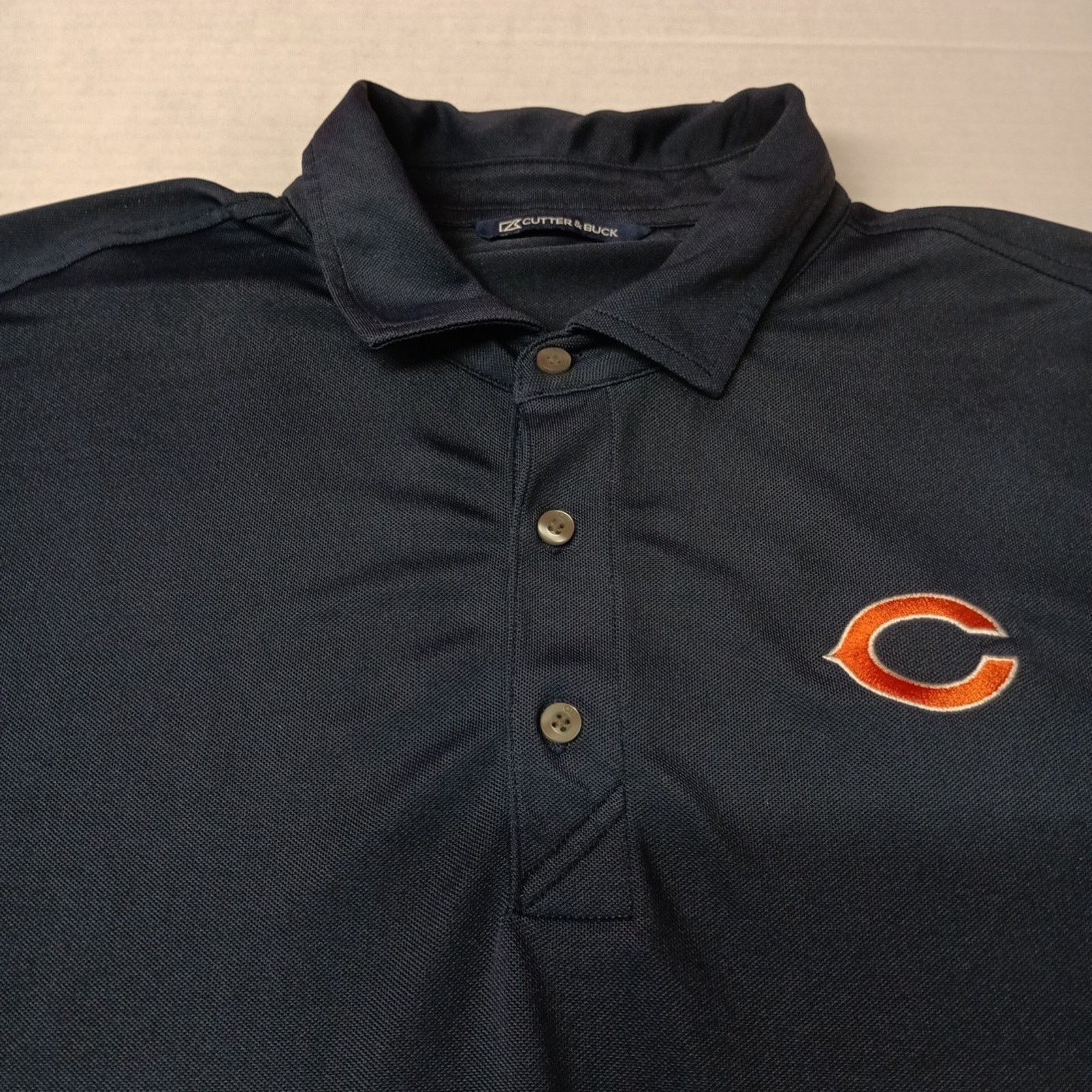 Cutter & Buck Chicago Bears Cutter & Buck Polo Golf Shirt Men’s LT Blue Size US L / EU 52-54 / 3 - 2 Thumbnail