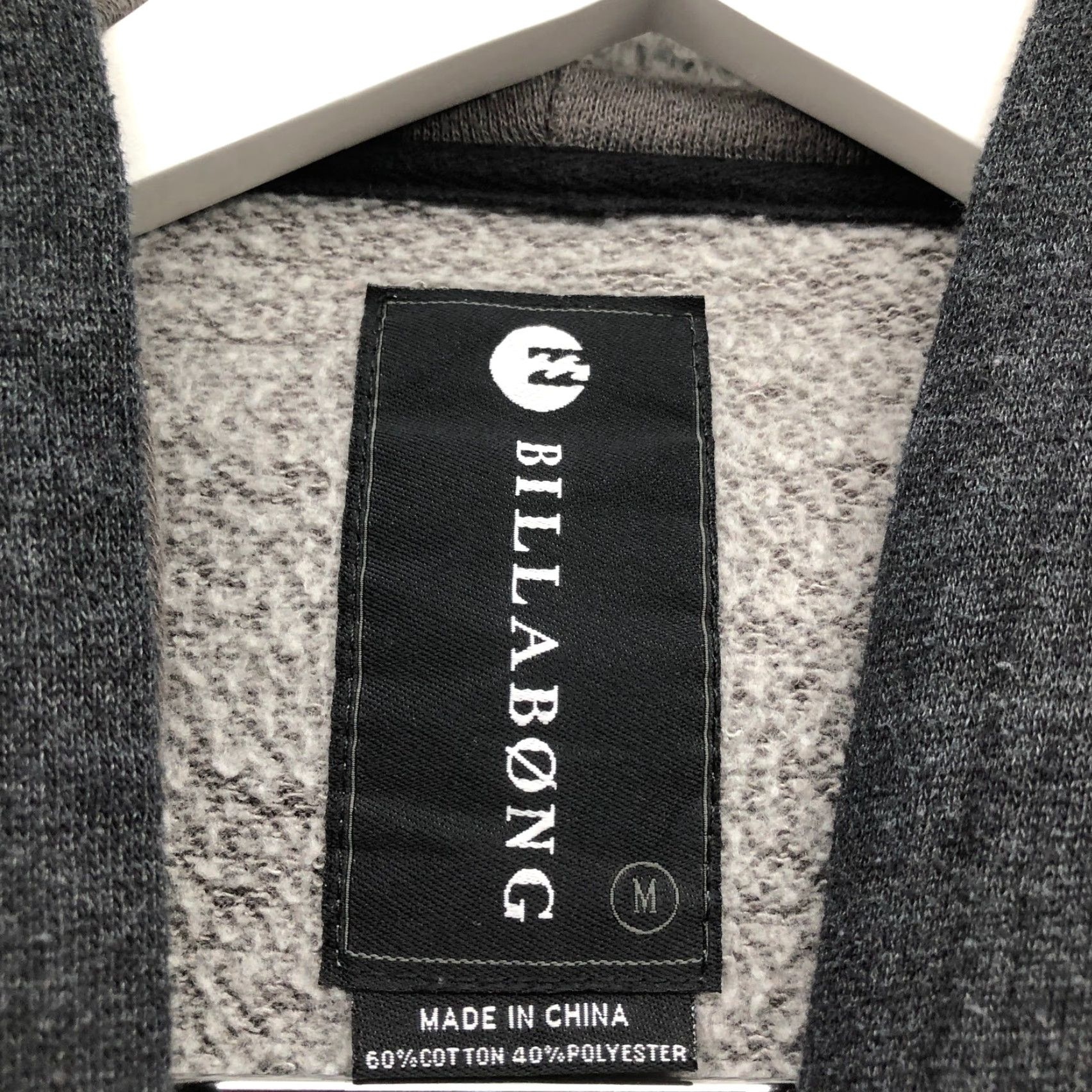Billabong Billabong Hoodie Mens Medium Long Sleeve Drawstring Pocket Gray Black Size US M / EU 48-50 / 2 - 3 Thumbnail