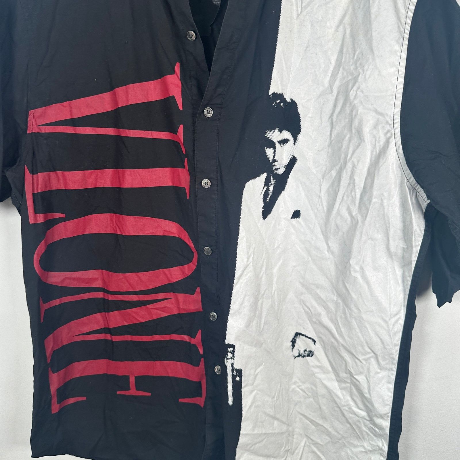 Vlone Vlone 'Scarface' Grahpic Button-Up Shirt Size XL Size US XL / EU 56 / 4 - 3 Thumbnail