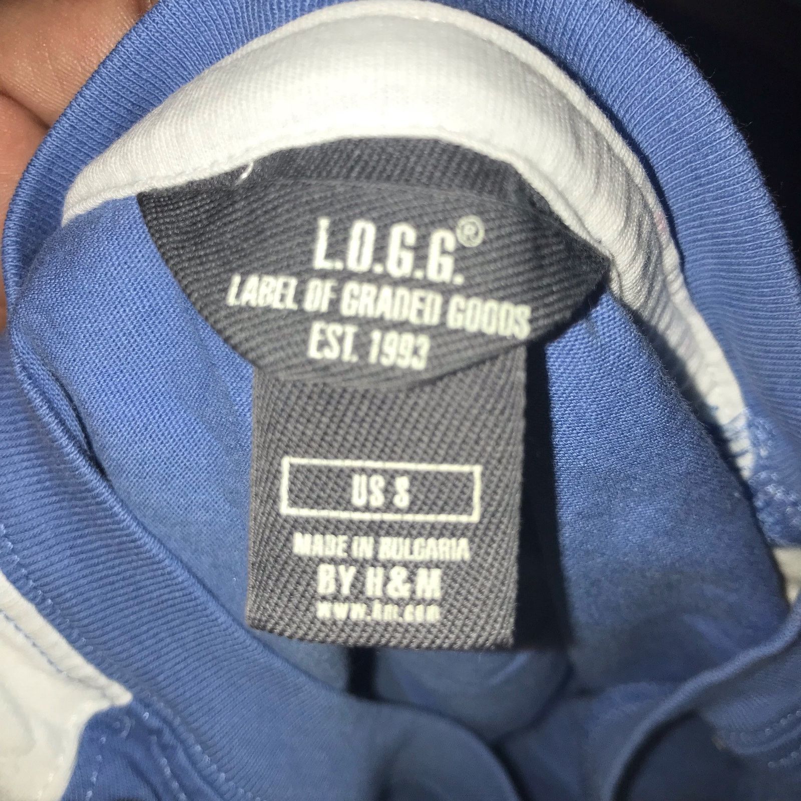 H&M H & M T-SHIRT Men's M Blue Graphic Logo Short Sleeve Size US M / EU 48-50 / 2 - 4 Thumbnail