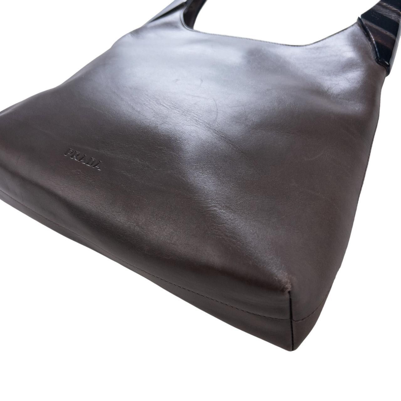 Prada Vintage Prada Leather Shoulder Bag Size ONE SIZE - 8 Thumbnail