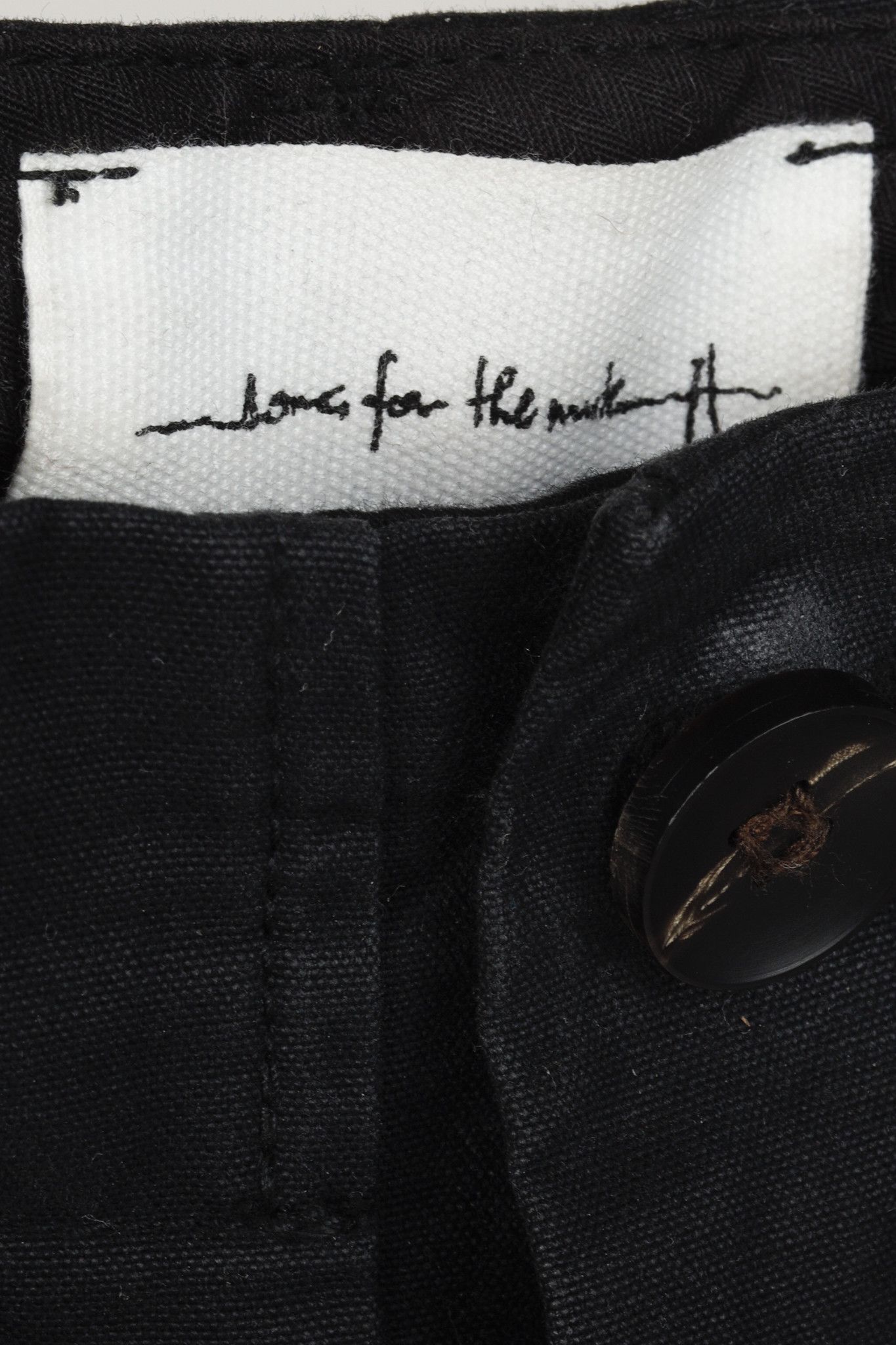 Other Song for the Mute SS/13 Black Curved-Leg Trousers Size 31" - 4 Thumbnail
