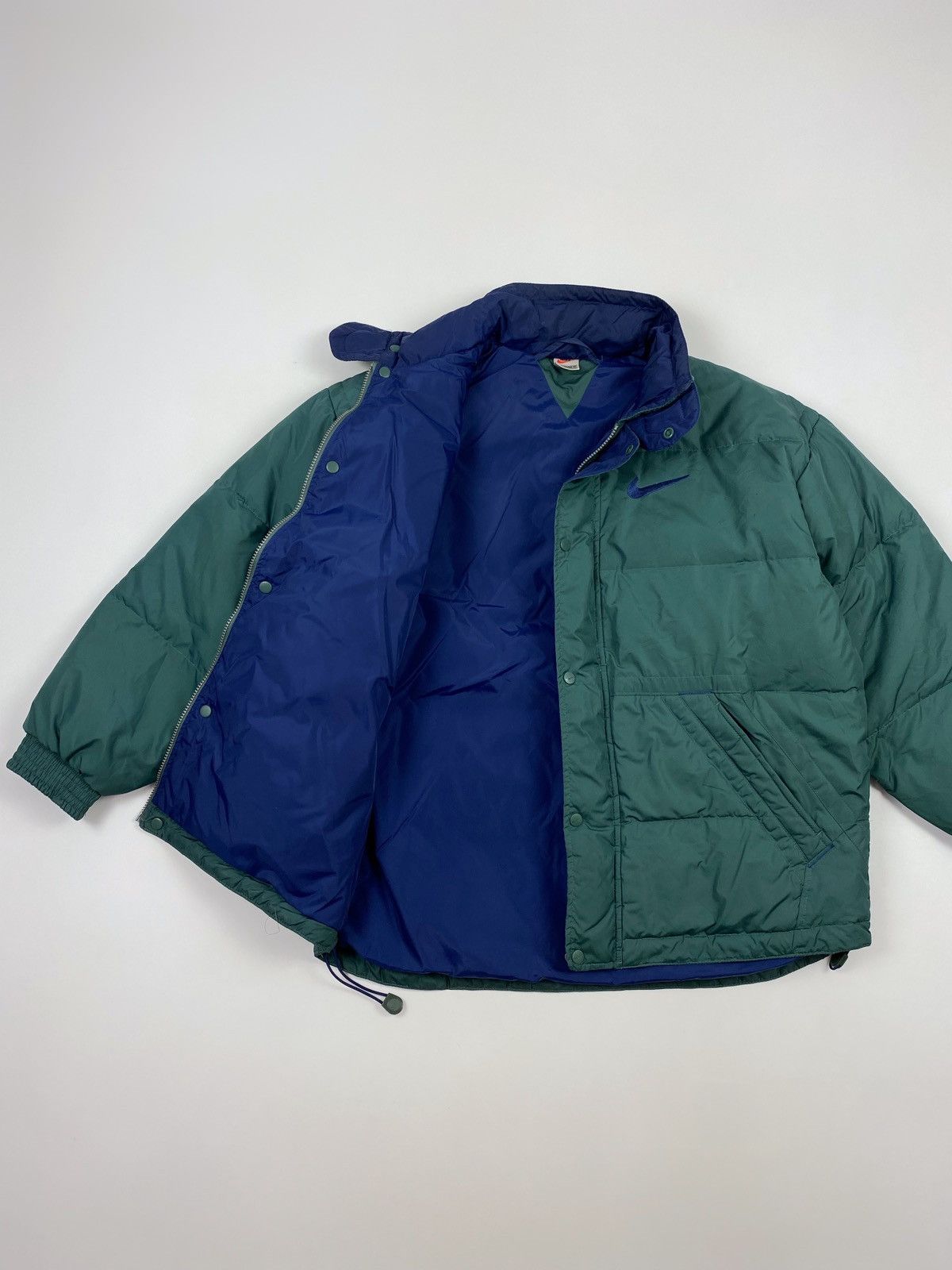 Vintage 1990’s Vintage Nike Big Swoosh Puffer Jacket Size US L / EU 52-54 / 3 - 13 Thumbnail