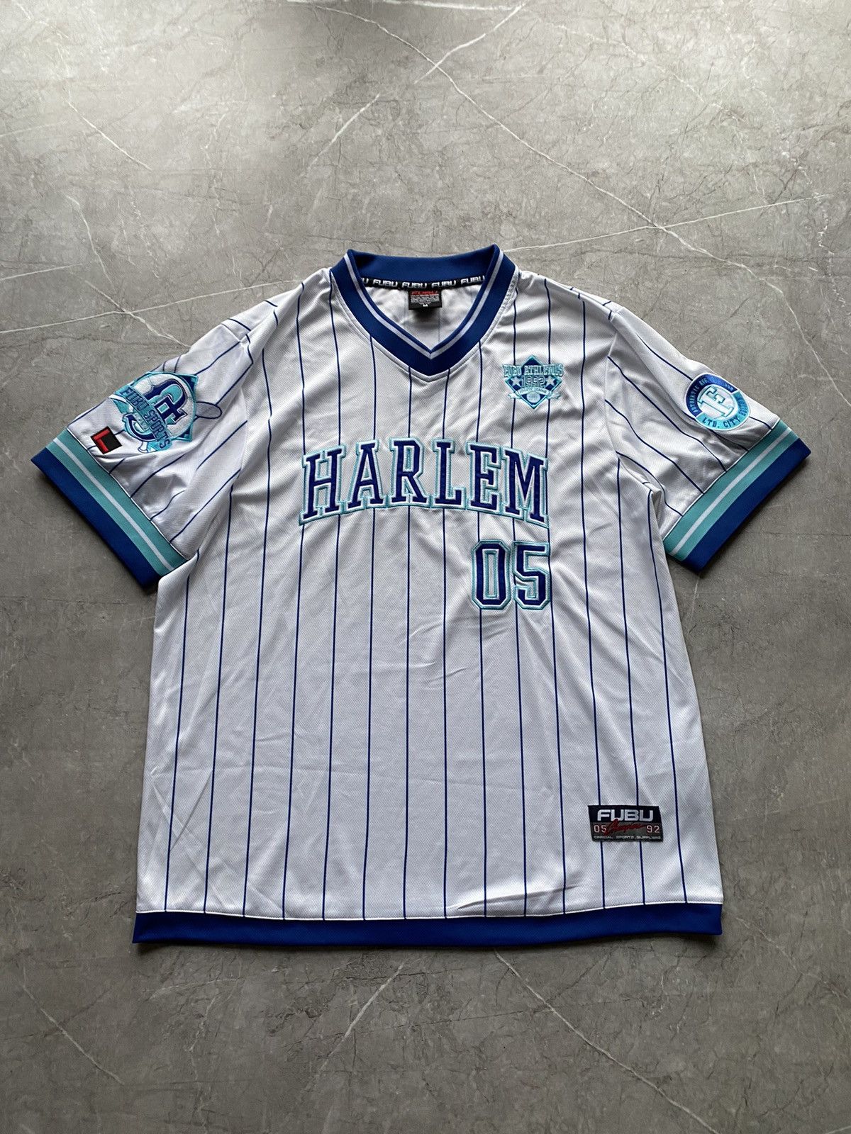 Fubu 🇺🇸 Vintage 90s Fubu Harlem 05 Baseball Stussy Style t-shirt Size US L / EU 52-54 / 3 - 2 Thumbnail