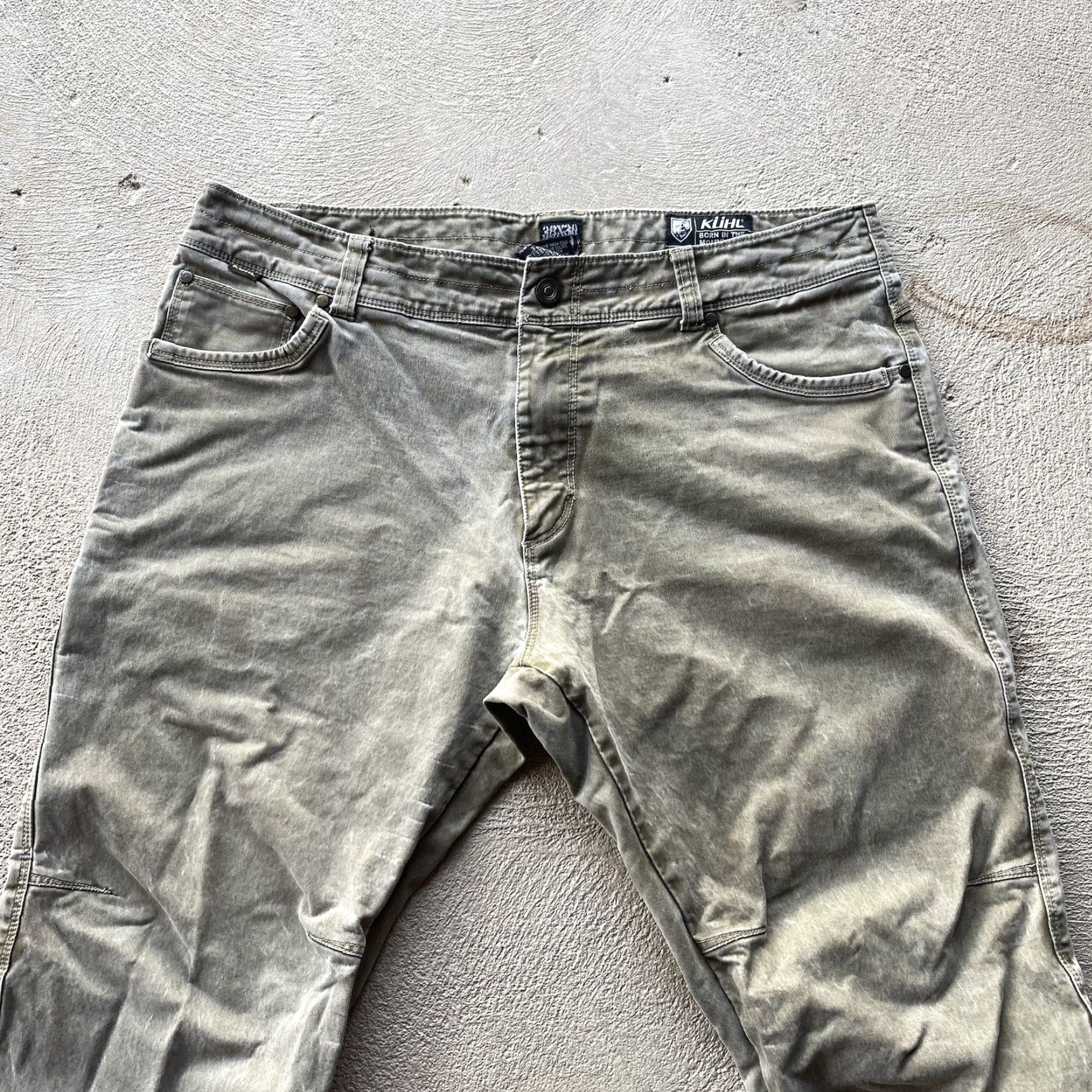 Vintage Kuhl Rydr Pants Mens 38x30 Brown Canvas Straight Work Hike Size US 38 / EU 54 - 2 Thumbnail