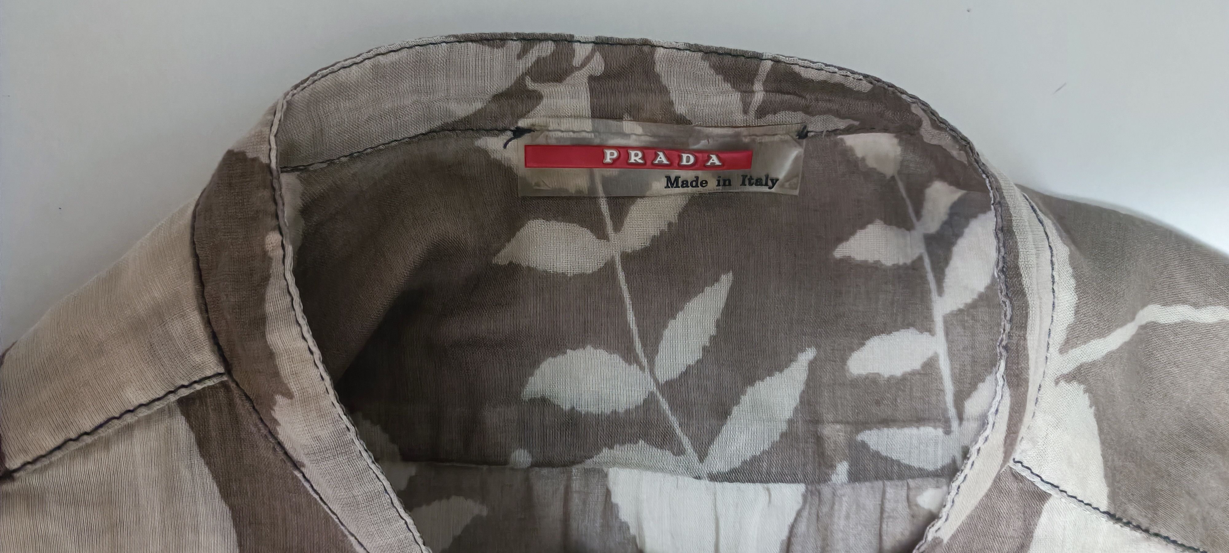 Prada SS2001 - Flower cotton top Size US S / EU 44-46 / 1 - 2 Thumbnail