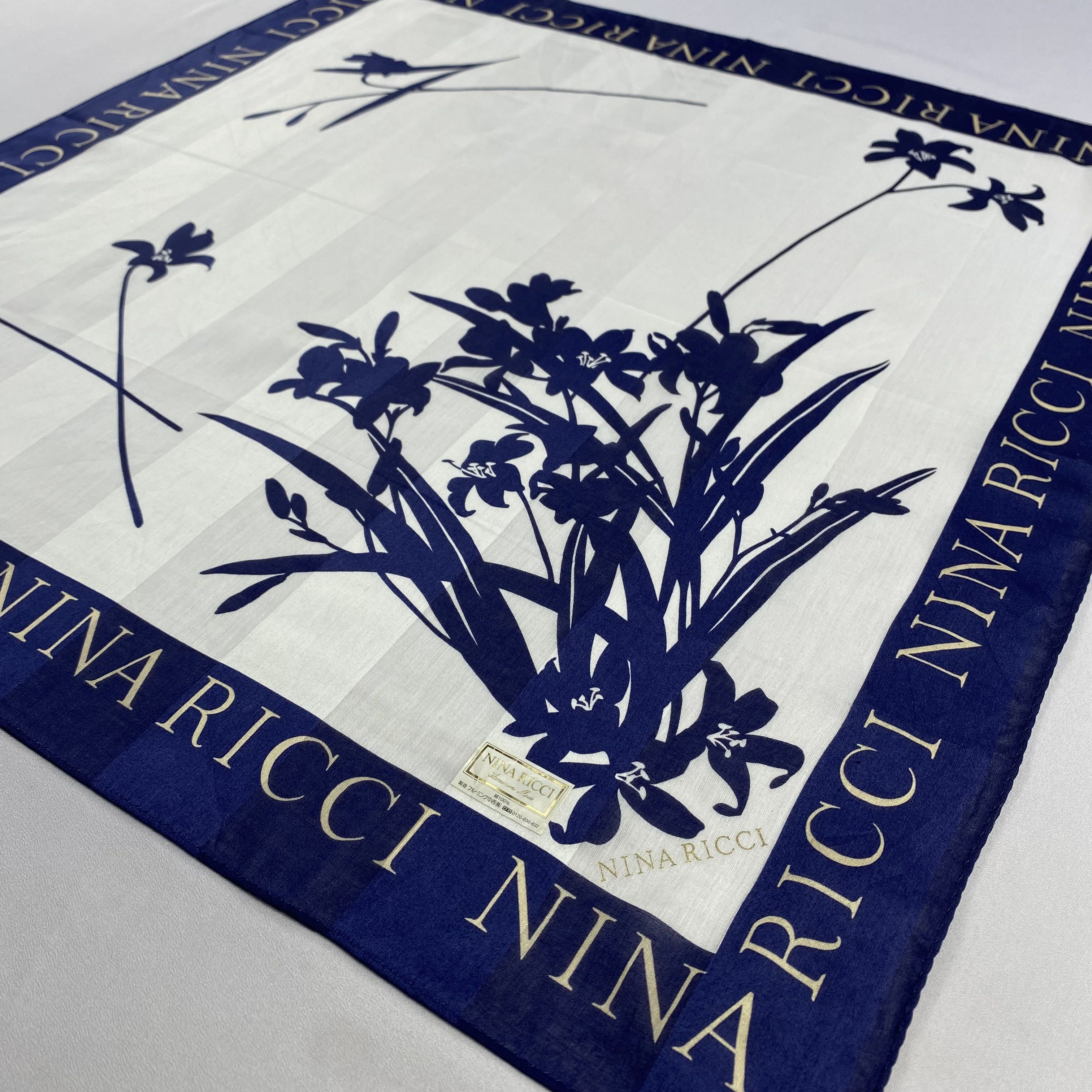Nina Ricci × Vintage Nina Ricci Handkerchief / Neckerchief / Bandana-P1537 Size ONE SIZE - 2 Thumbnail