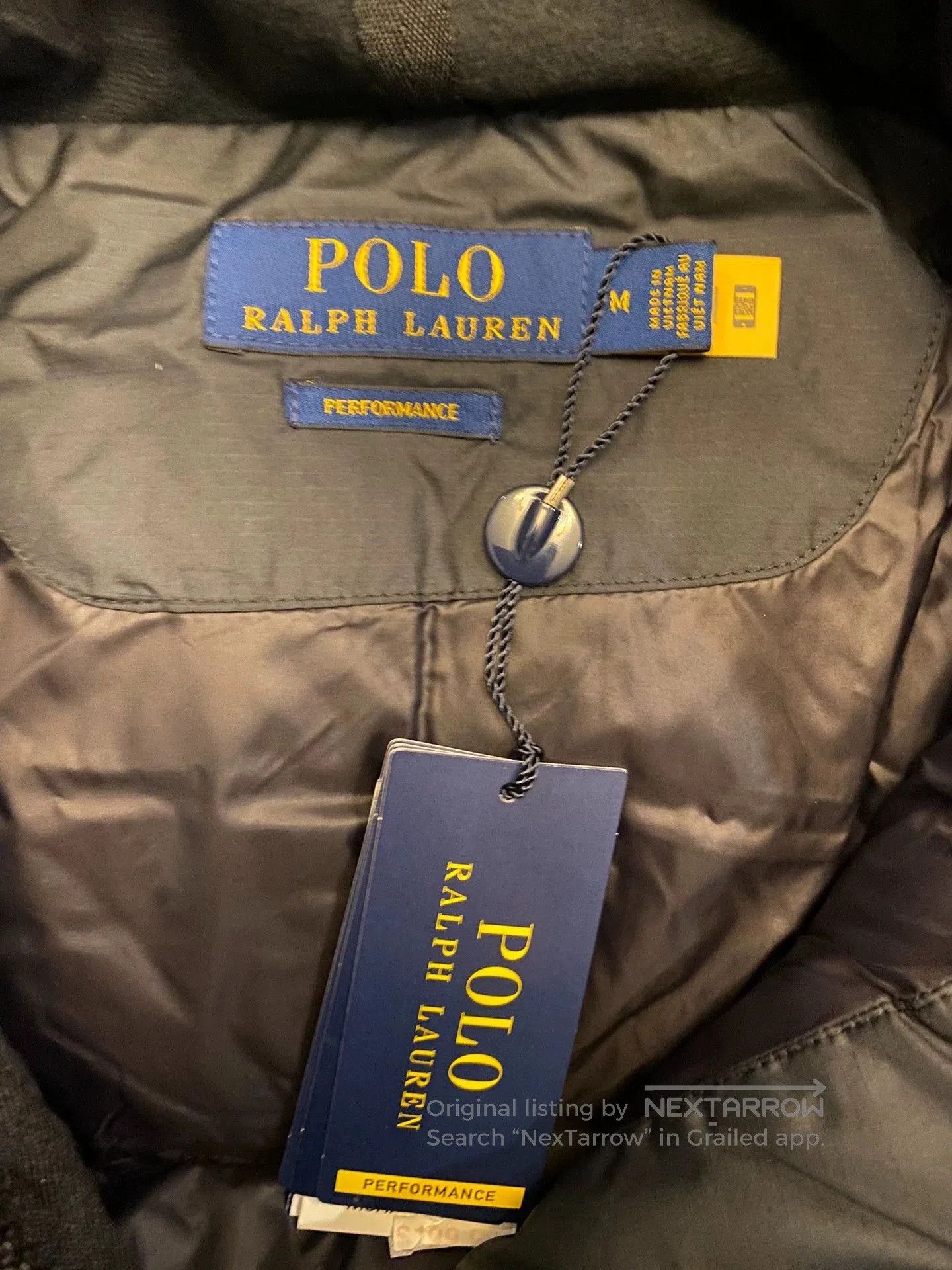 Polo Ralph Lauren Black Puffer Coat with Hood and Pockets. Size US M / EU 48-50 / 2 - 5 Thumbnail