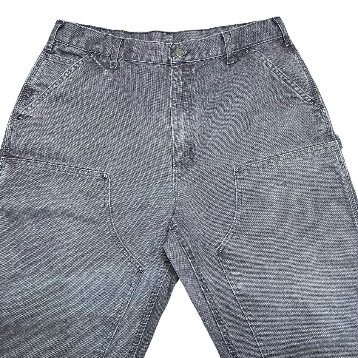 Carhartt × Vintage 2000s Carhartt Brown Double Knee Carpenter Dungaree Pants Size US 33 - 4 Thumbnail