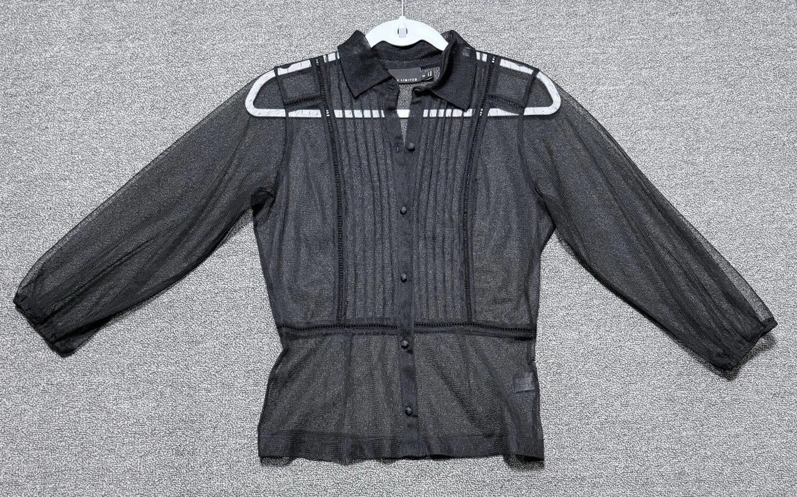 Other Y2k The Limited Womens XS BLK Sheer Whimsigoth Sexy Blouse Size XS / US 0-2 / IT 36-38 - 1 Thumbnail