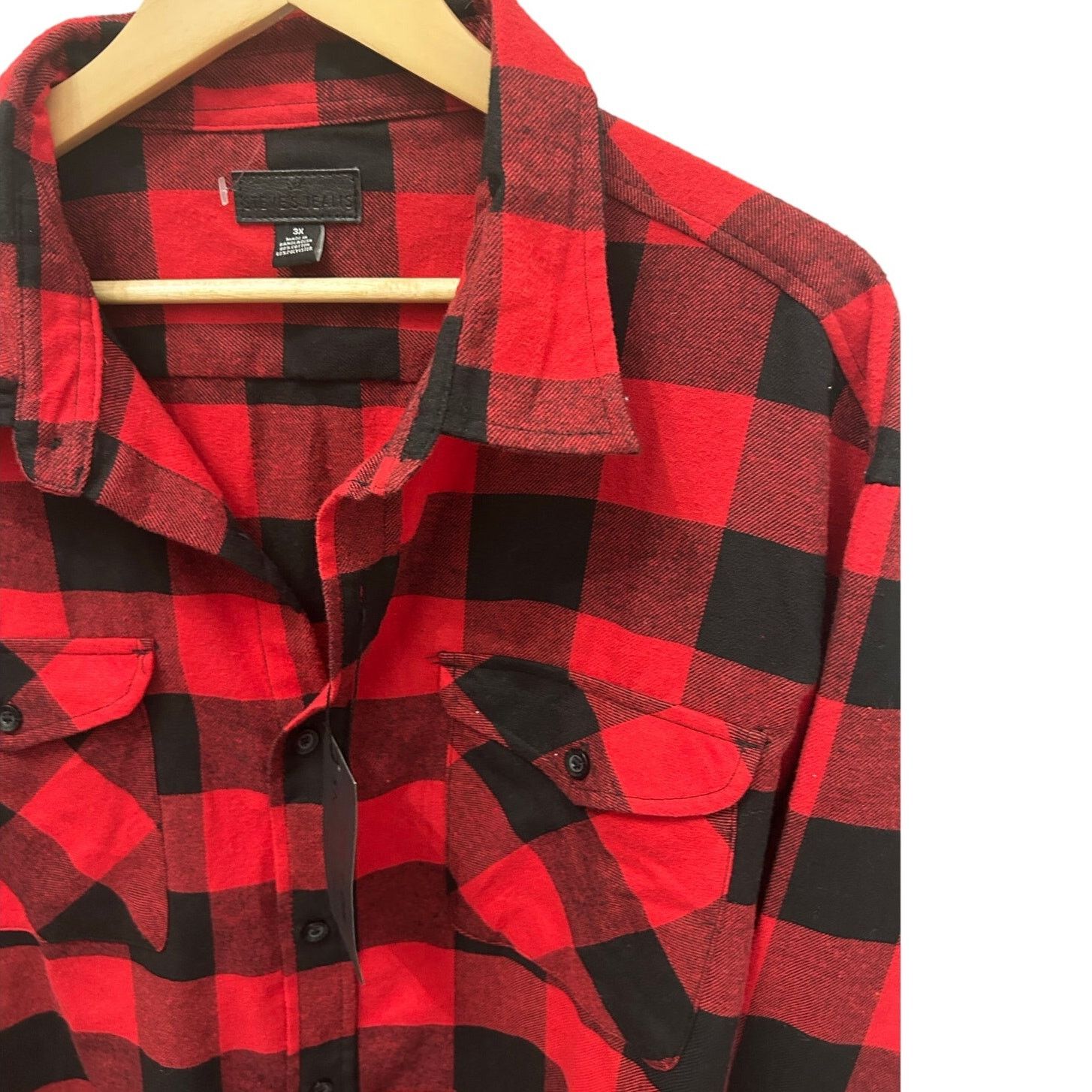 Other Steves Jeans NWT 3X Big and Tall Buffalo Plaid Flannel Shirt Size US XXL / EU 58 / 5 - 1 Thumbnail