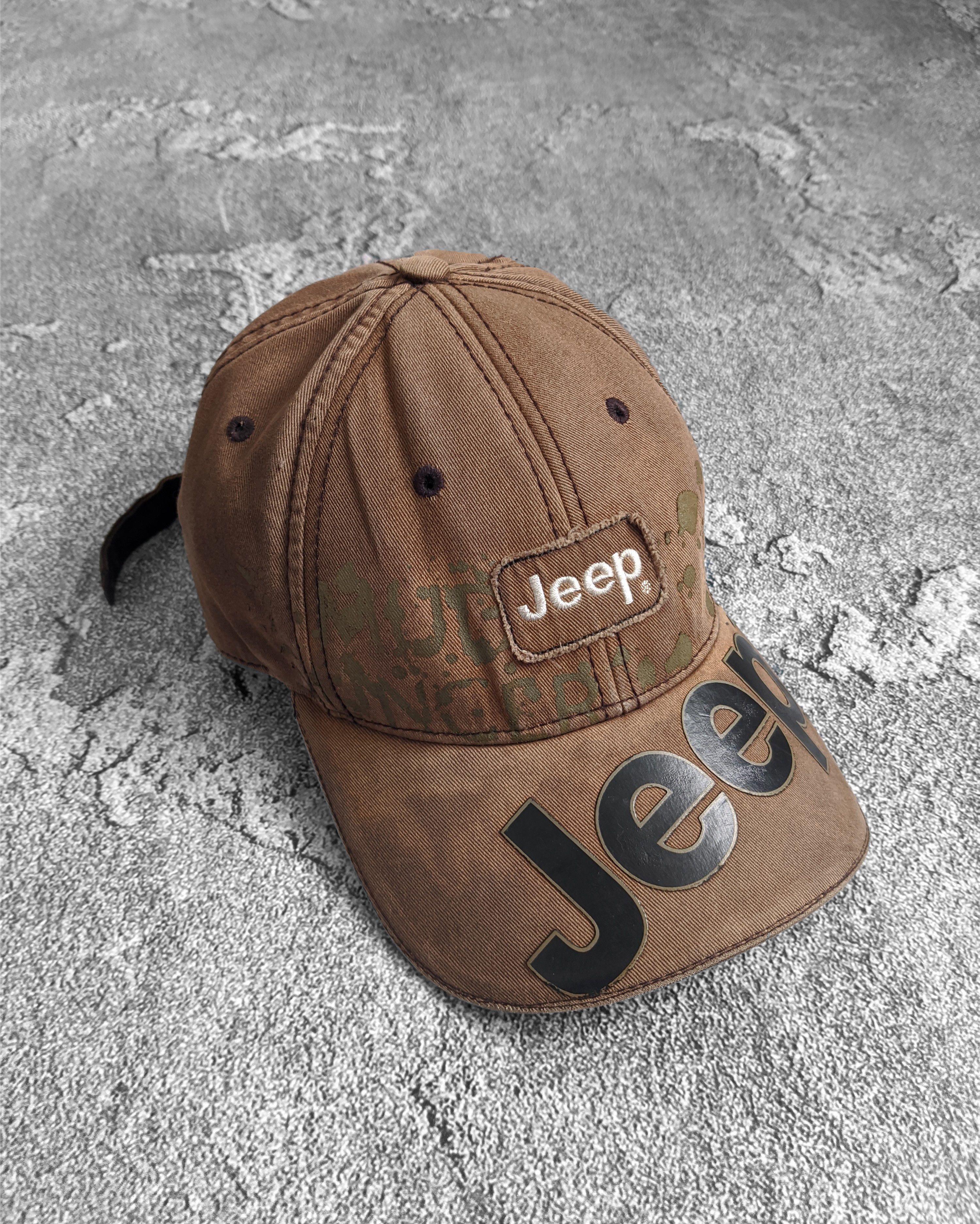 Jeep Vintage Jeep cap hat y2k big logo Size ONE SIZE - 1 Thumbnail