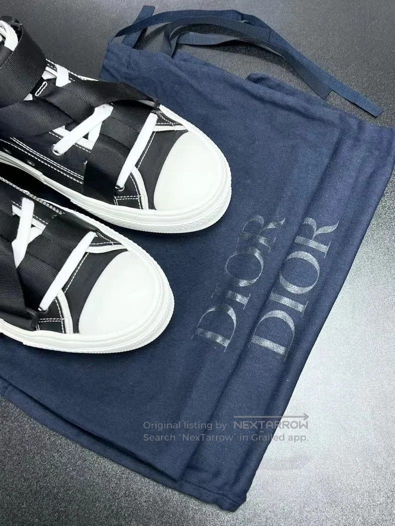Dior DIOR B23 High Top Sneakers Black and White. Size US 10 / EU 43 - 8 Thumbnail