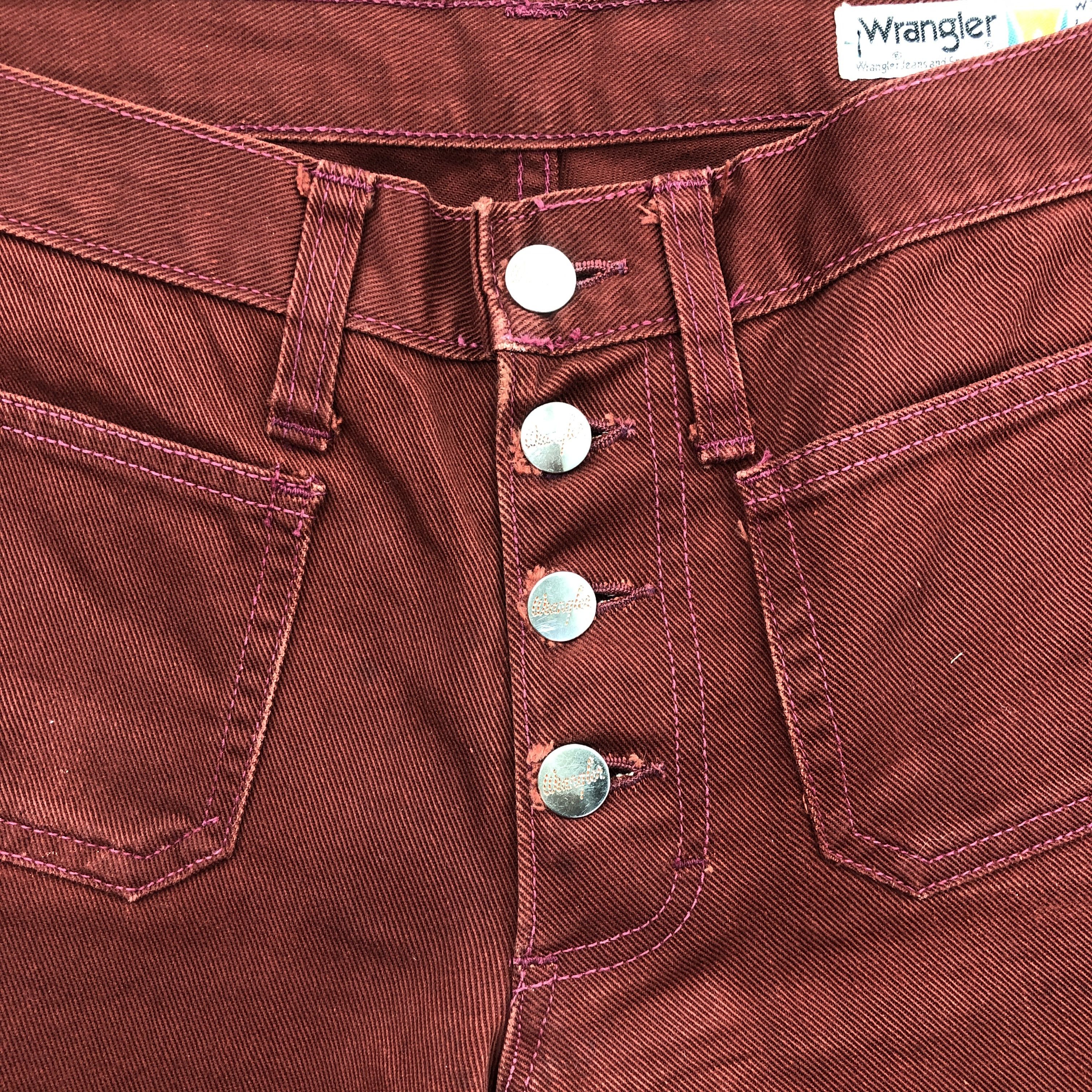 Wrangler Vintage 70s Wrangler Bush Pants Jeans Washed Denim Pants Size 28" / US 6 / IT 42 - 6 Thumbnail