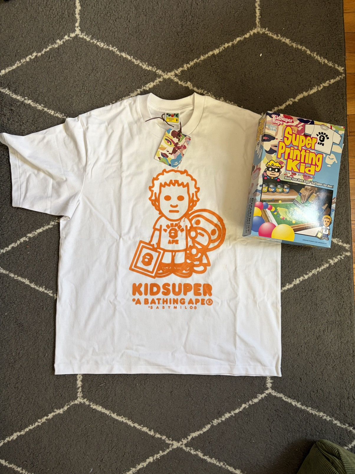 Bape BAPE x KidSuper Custom 1/1 Tee T Shirt Cereal Box Size US M / EU 48-50 / 2 - 2 Thumbnail