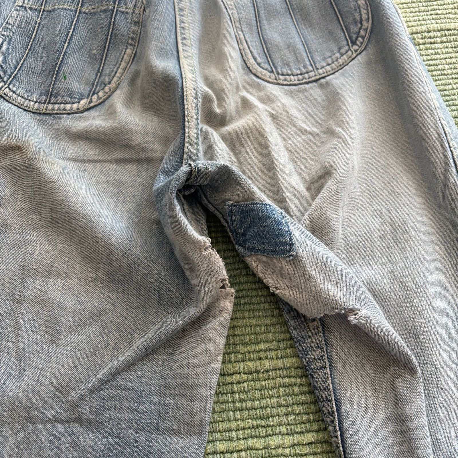 Vintage Vintage 70s Distressed Faded Bell Bottom Jeans Kazoo 28x31 Size 28" / US 6 / IT 42 - 7 Thumbnail
