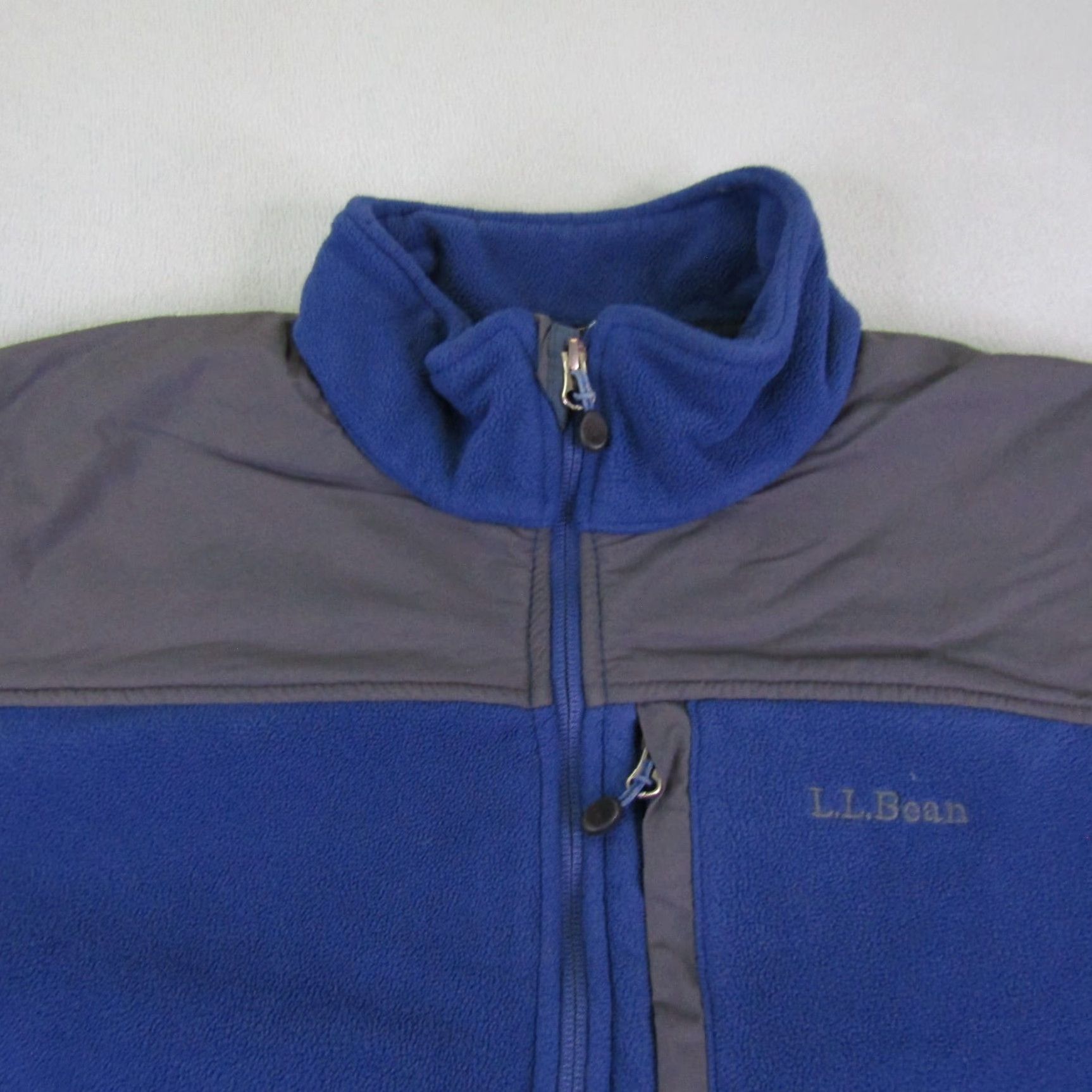 Vintage VINTAGE LL Bean Jacket Mens XL Blue Wind Pro Fleece Coat Zip Up Stand-Up Collar Logo Pockets Full Zip Hiking Size US L / EU 52-54 / 3 - 2 Thumbnail