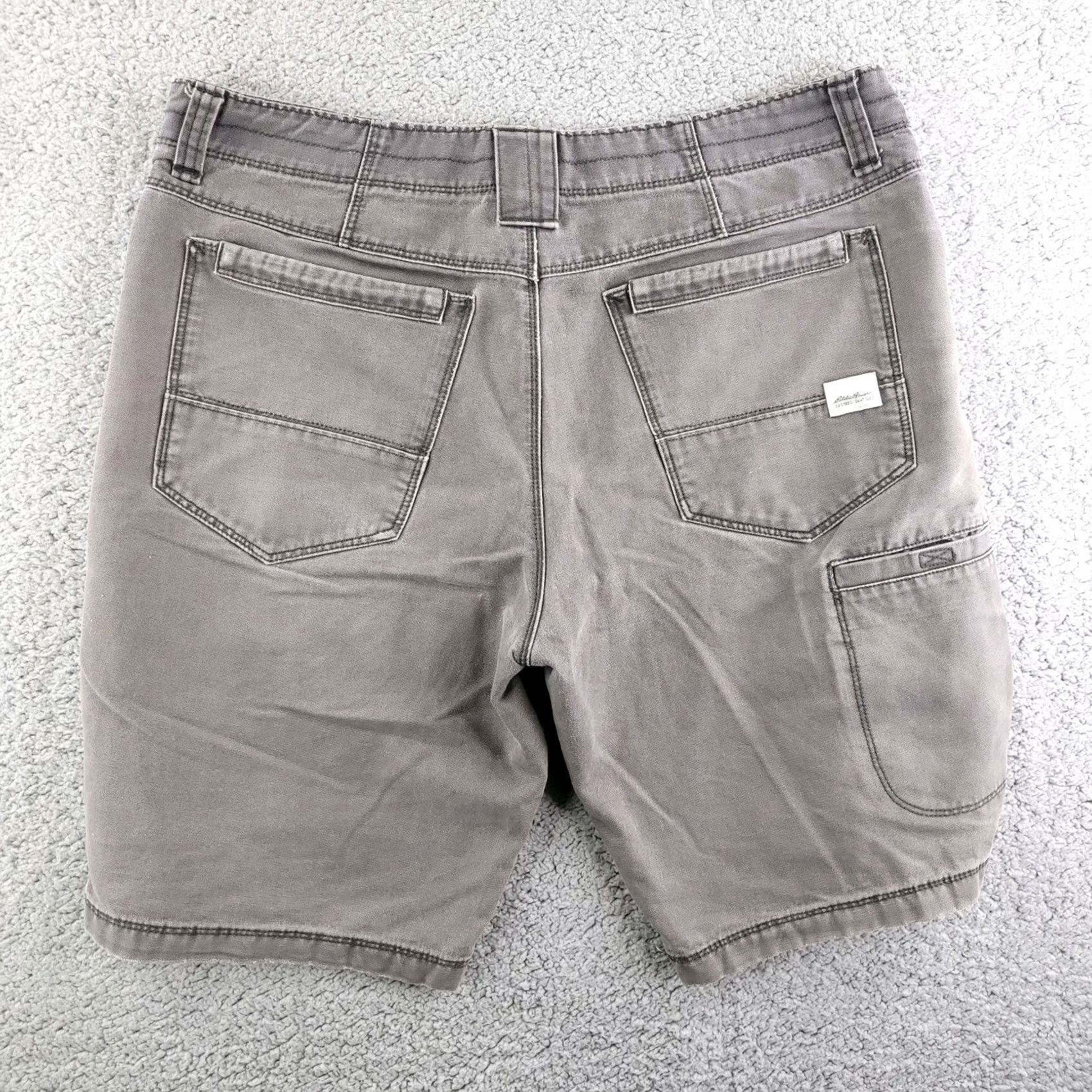 Eddie Bauer Eddie Bauer Jeans Shorts Men 36 Gray Brown Dyed Distressed Denim Biker Vintage: No (adjusted) Size US 36 / EU 52 - 6 Thumbnail