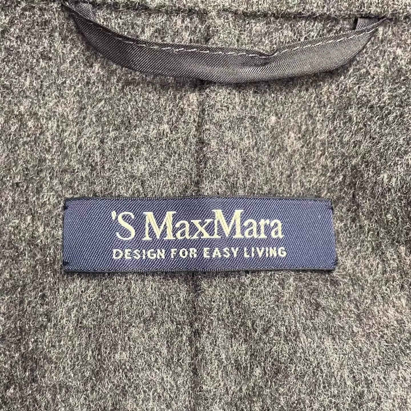 Max Mara MaxMara Dark Gray Silky Tailored Dressing Gown Coat 38 Size M / US 6-8 / IT 42-44 - 5 Thumbnail