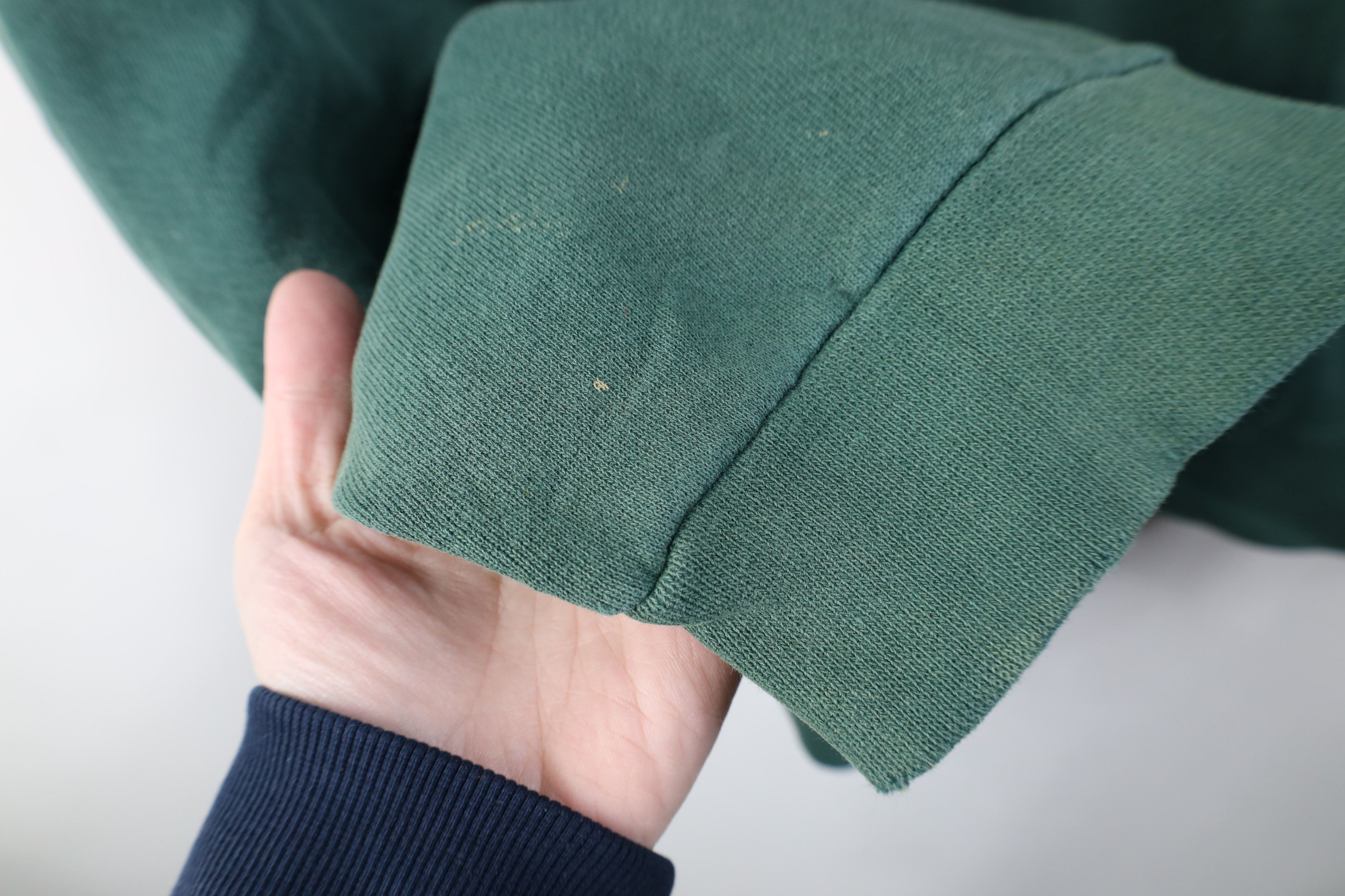 Vintage Vintage 90s Streetwear Sun Faded Crewneck Sweatshirt Green Size US XL / EU 56 / 4 - 5 Thumbnail