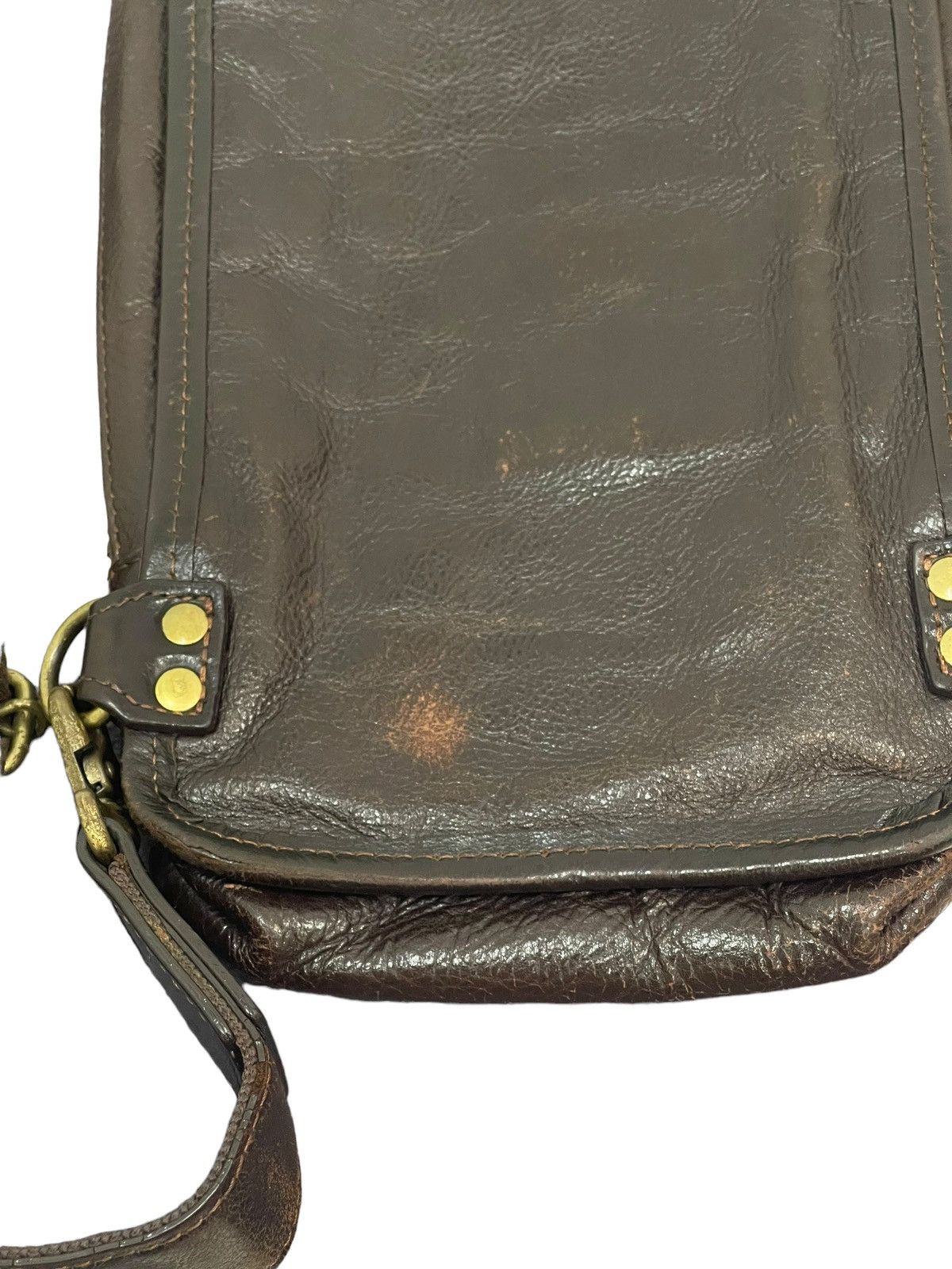 Genuine Leather Cross Body Full Leather Chelica Patina 3🟩 Size ONE SIZE - 14 Thumbnail