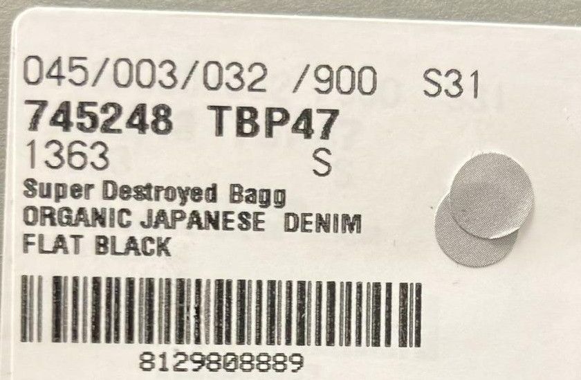 Balenciaga o1loc1c1124 745248 Super Destroyed Baggy Pant in Black Size US 30 / EU 46 - 8 Thumbnail