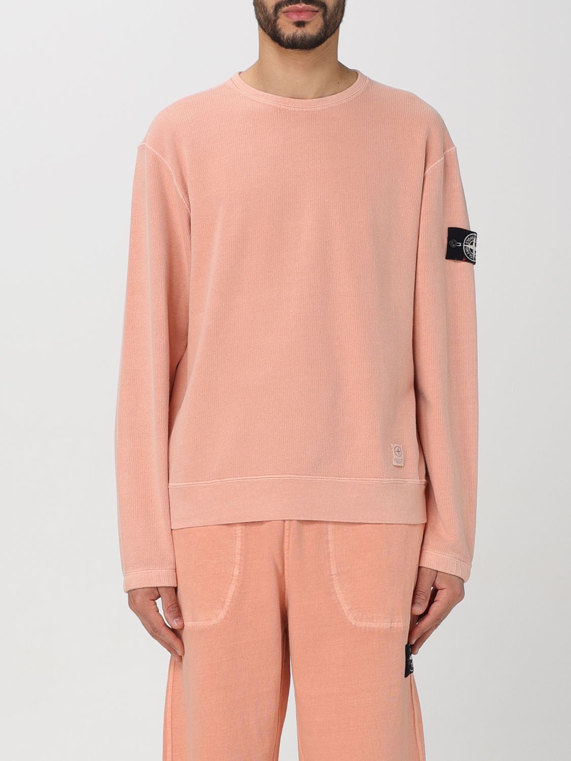 Image of Stone Island Sweatshirt Men Pink (Size XL)