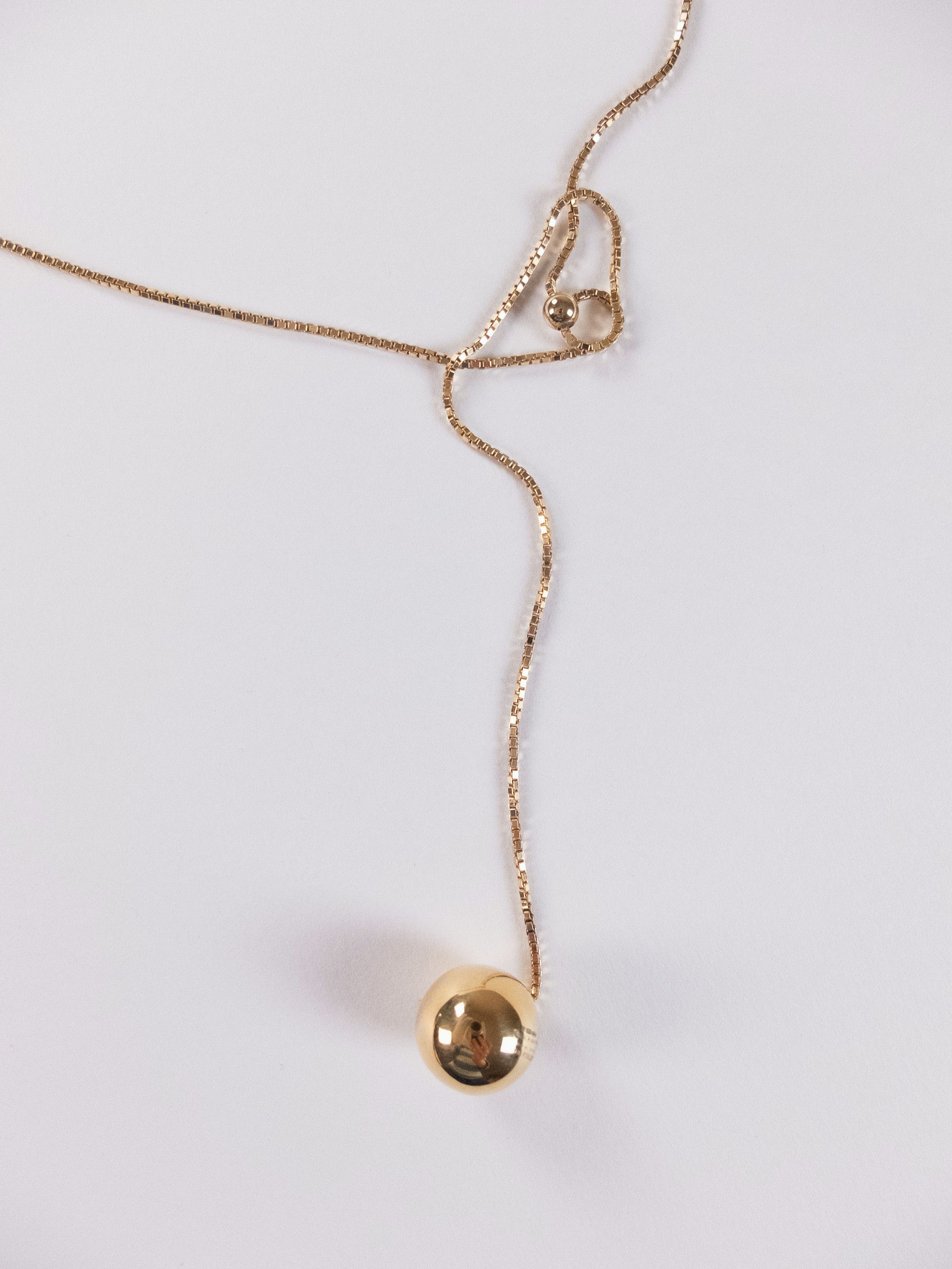 Bottega Veneta BOTTEGA VENETA gold plated silver sphere pendant necklace q Size ONE SIZE - 4 Thumbnail