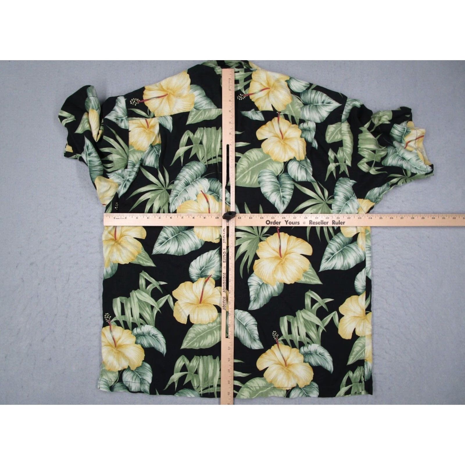 Tommy Bahama VINTAGE Tommy Bahama Shirt Mens Large Black Silk Button Up Hawaiian Camp Hibiscus Tiki Size US L / EU 52-54 / 3 - 4 Thumbnail