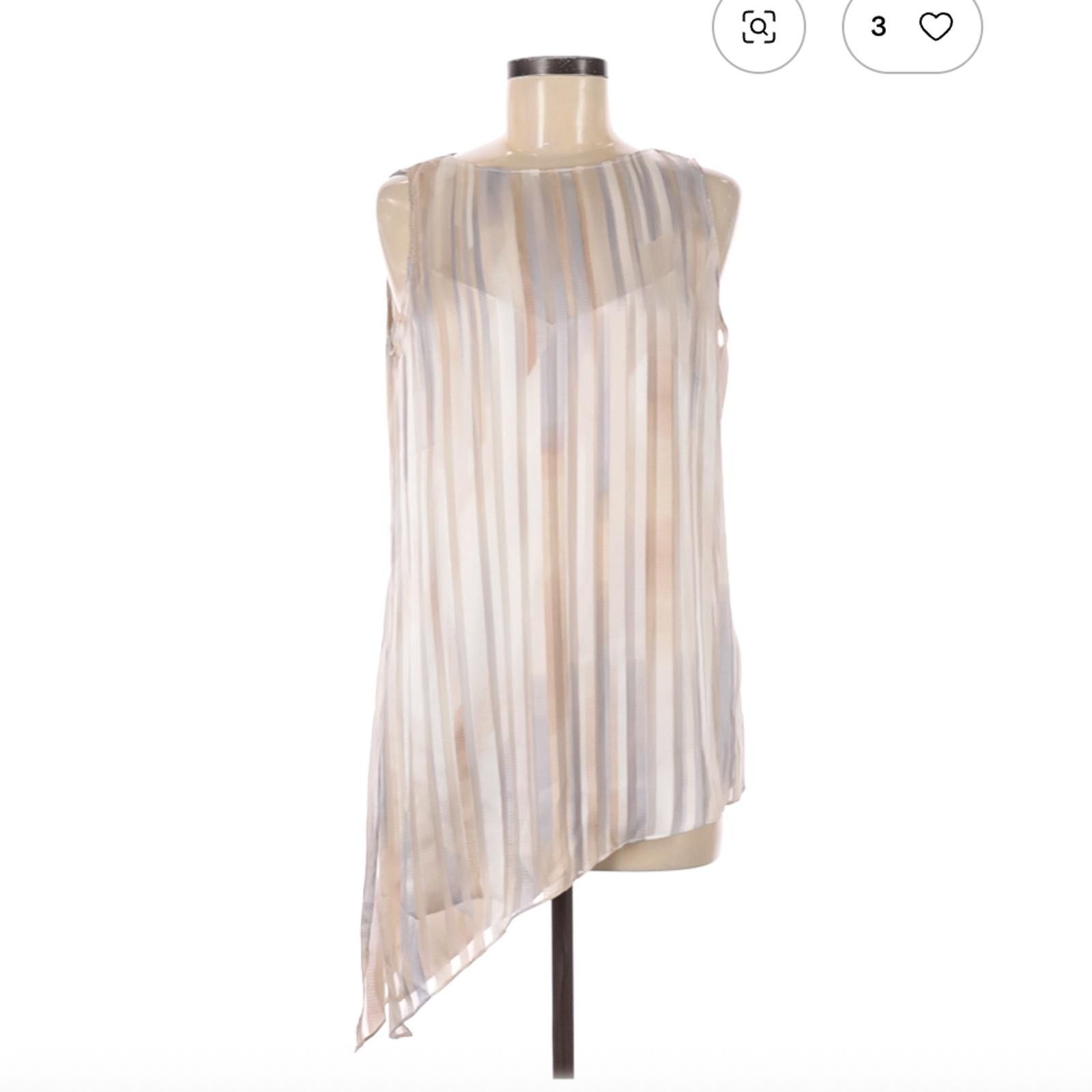 Other White House Black Market Tan Sleeveless Blouse Size M Size M / US 6-8 / IT 42-44 - 1 Thumbnail