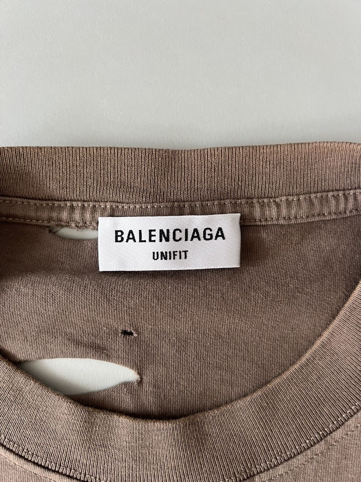 Balenciaga Destroyed Vintage Jersey T-shirt Size US XL / EU 56 / 4 - 4 Thumbnail
