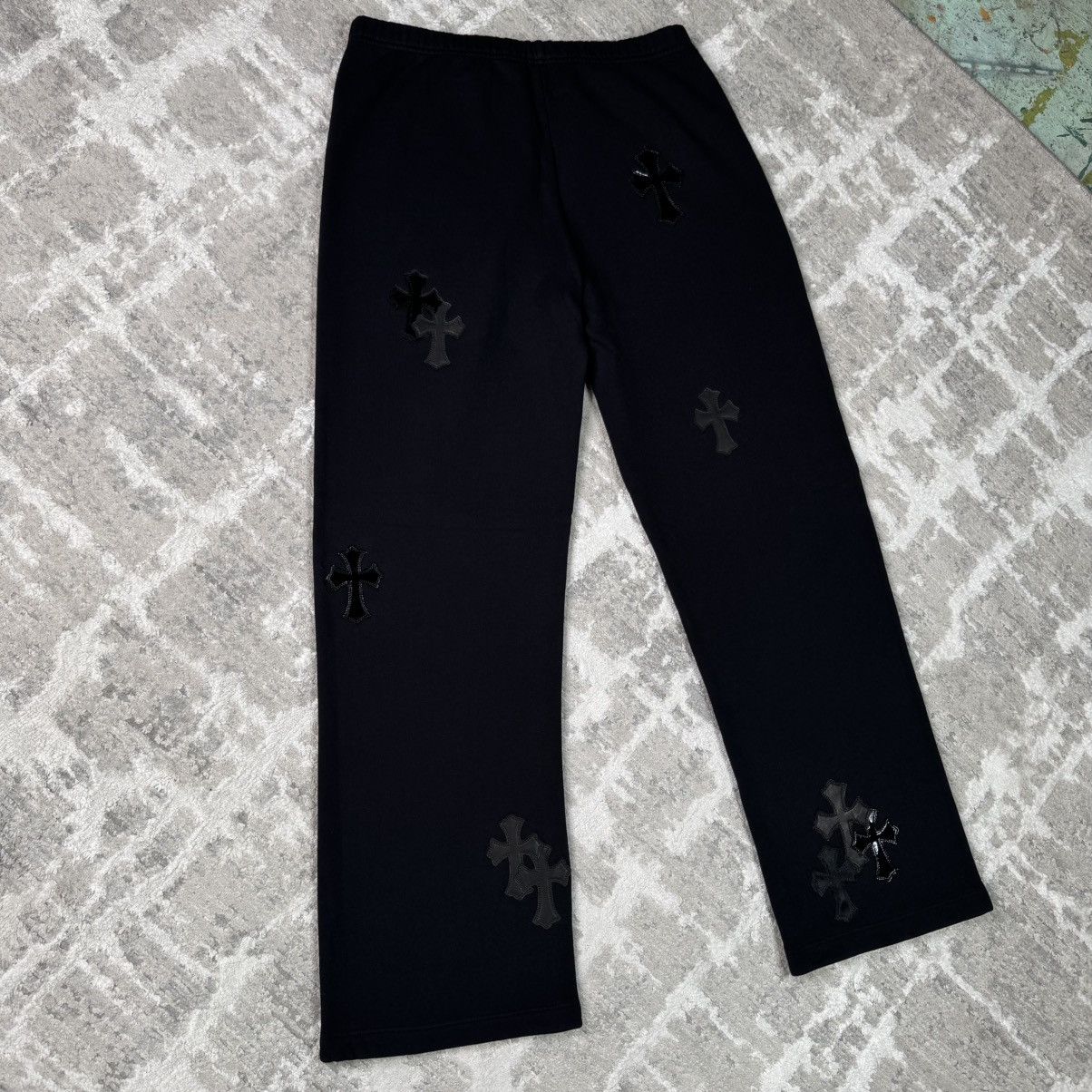 Chrome Hearts Leather Cross patch sweatpants Size US 32 / EU 48 - 11 Thumbnail