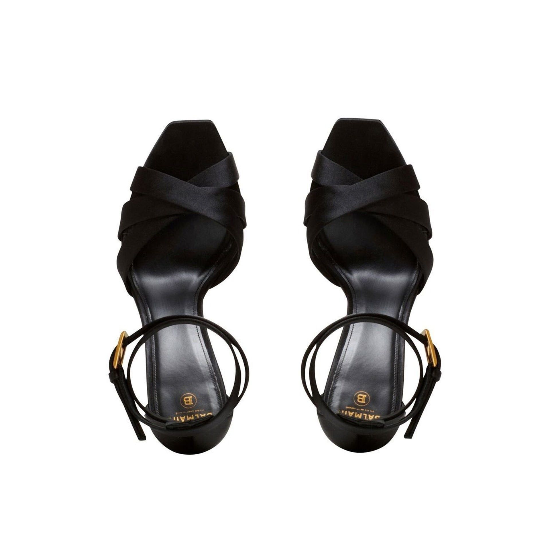 Balmain o1y0625 Heel Sandals in Black Size US 8 / IT 38 - 3 Thumbnail