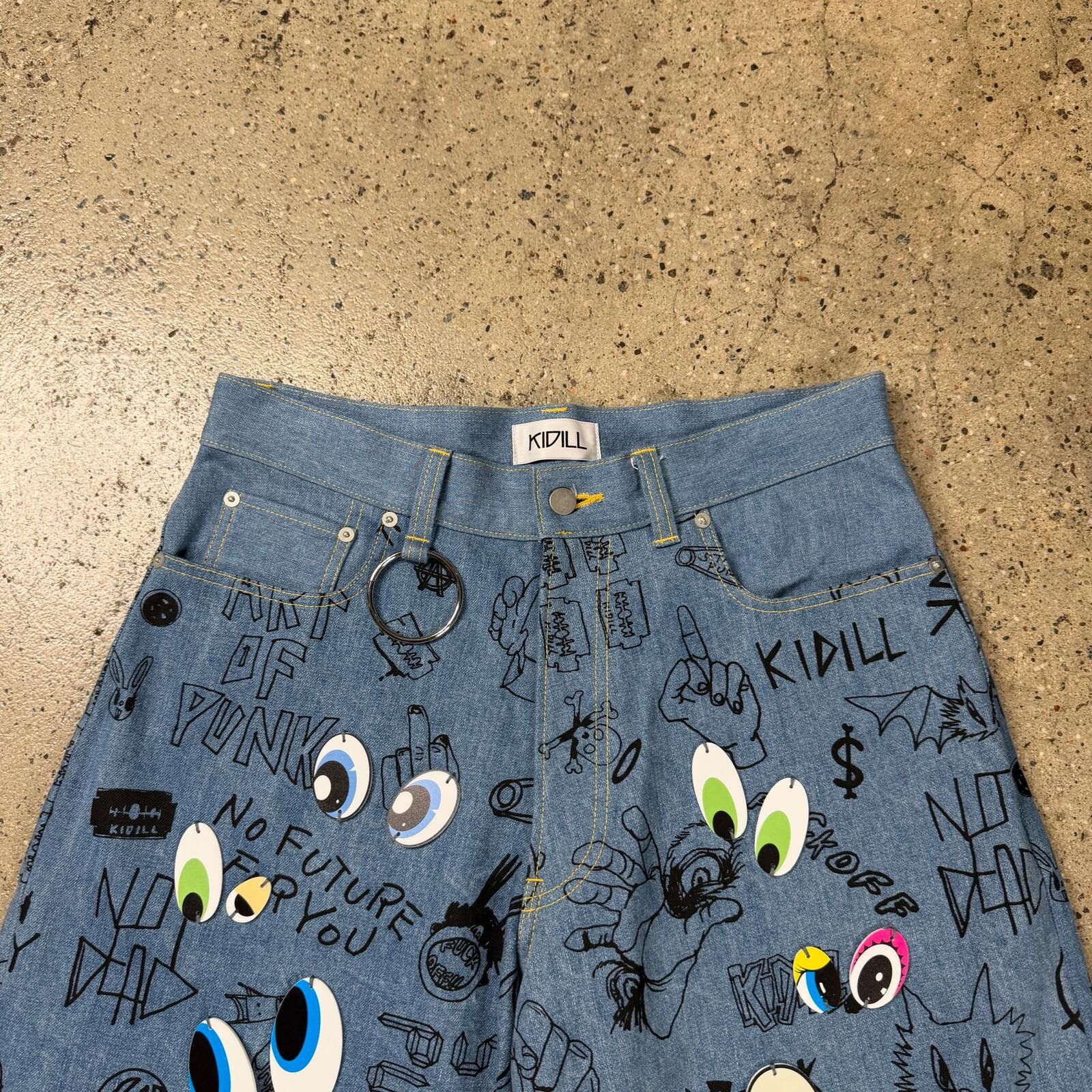 KIDILL Kidill Eye Denim Shorts Size US 32 / EU 48 - 2 Thumbnail